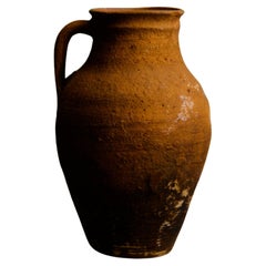 Rustic Patina Earthenware Pitcher Jug
