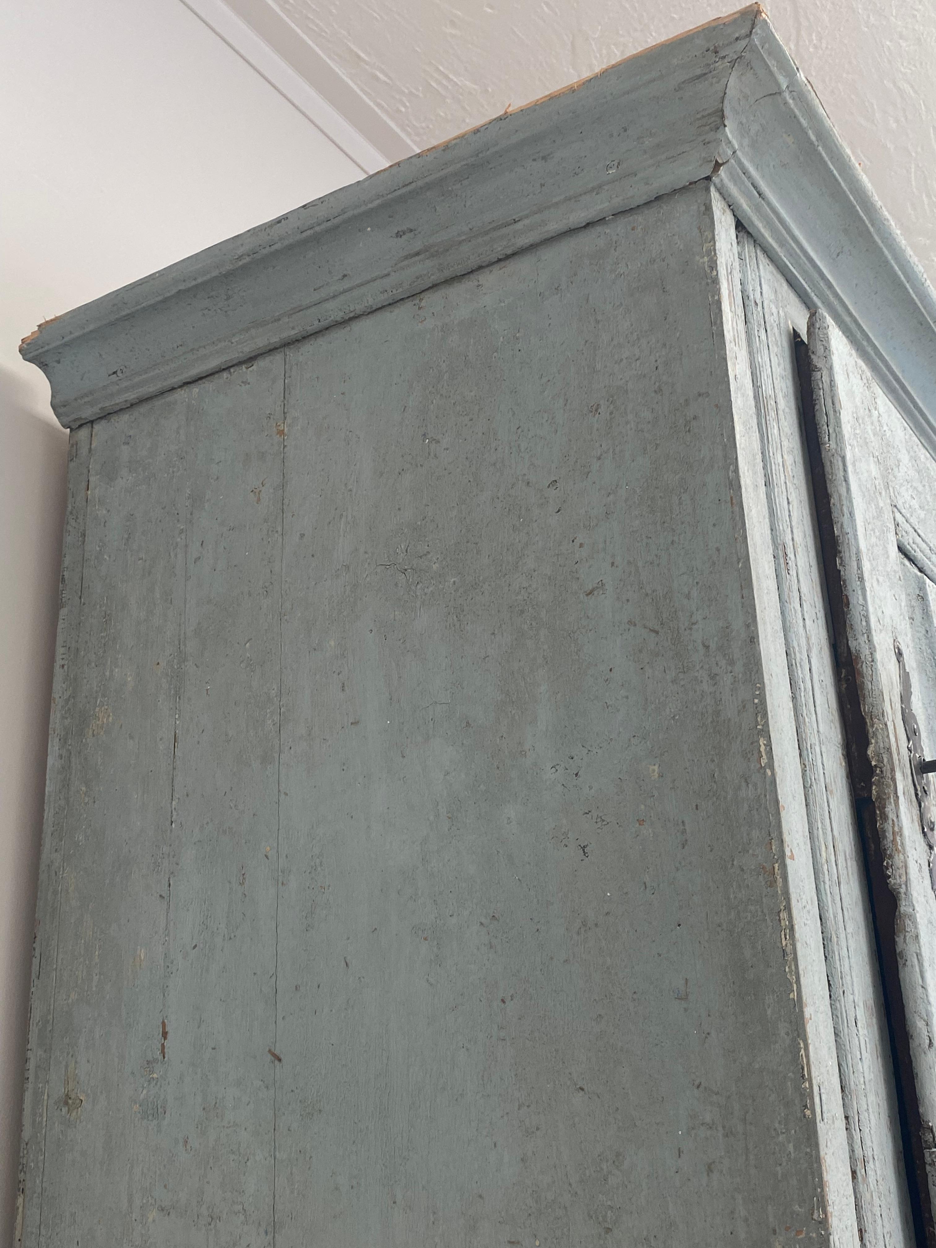 Rustic Patinated French Cupboard For Sale 5