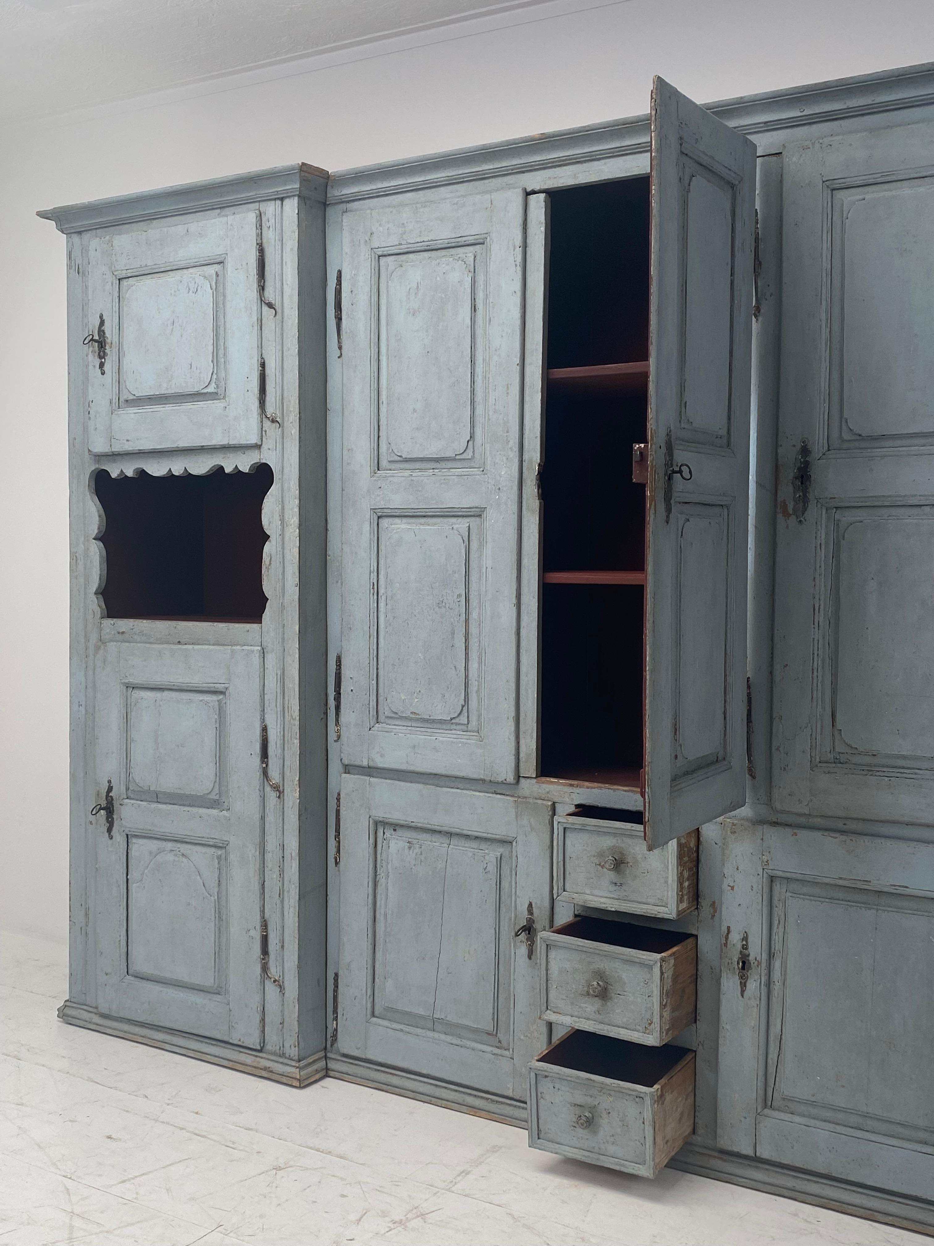 Rustic Patinated French Cupboard For Sale 6