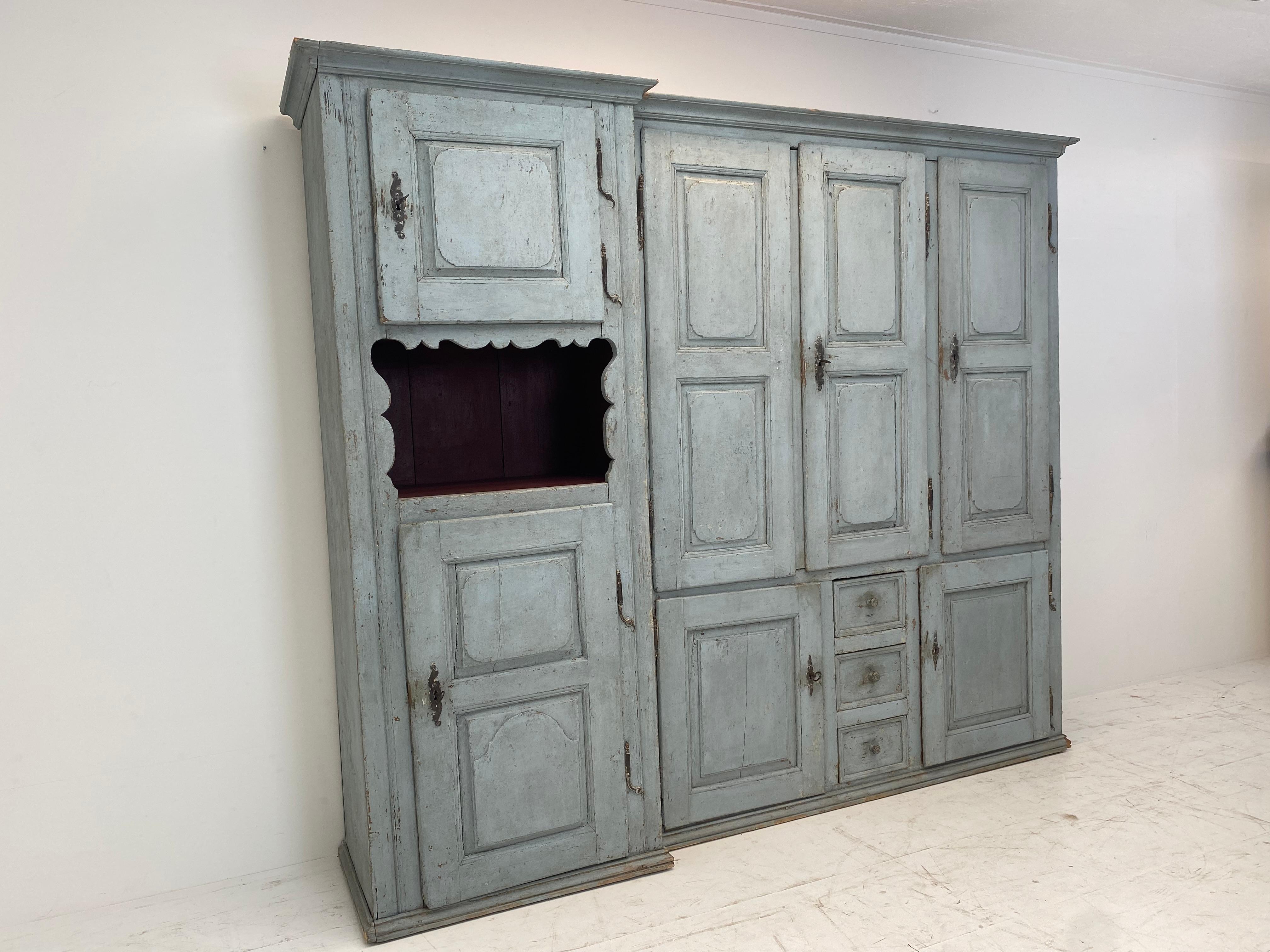 Rustic Patinated French Cupboard For Sale 10