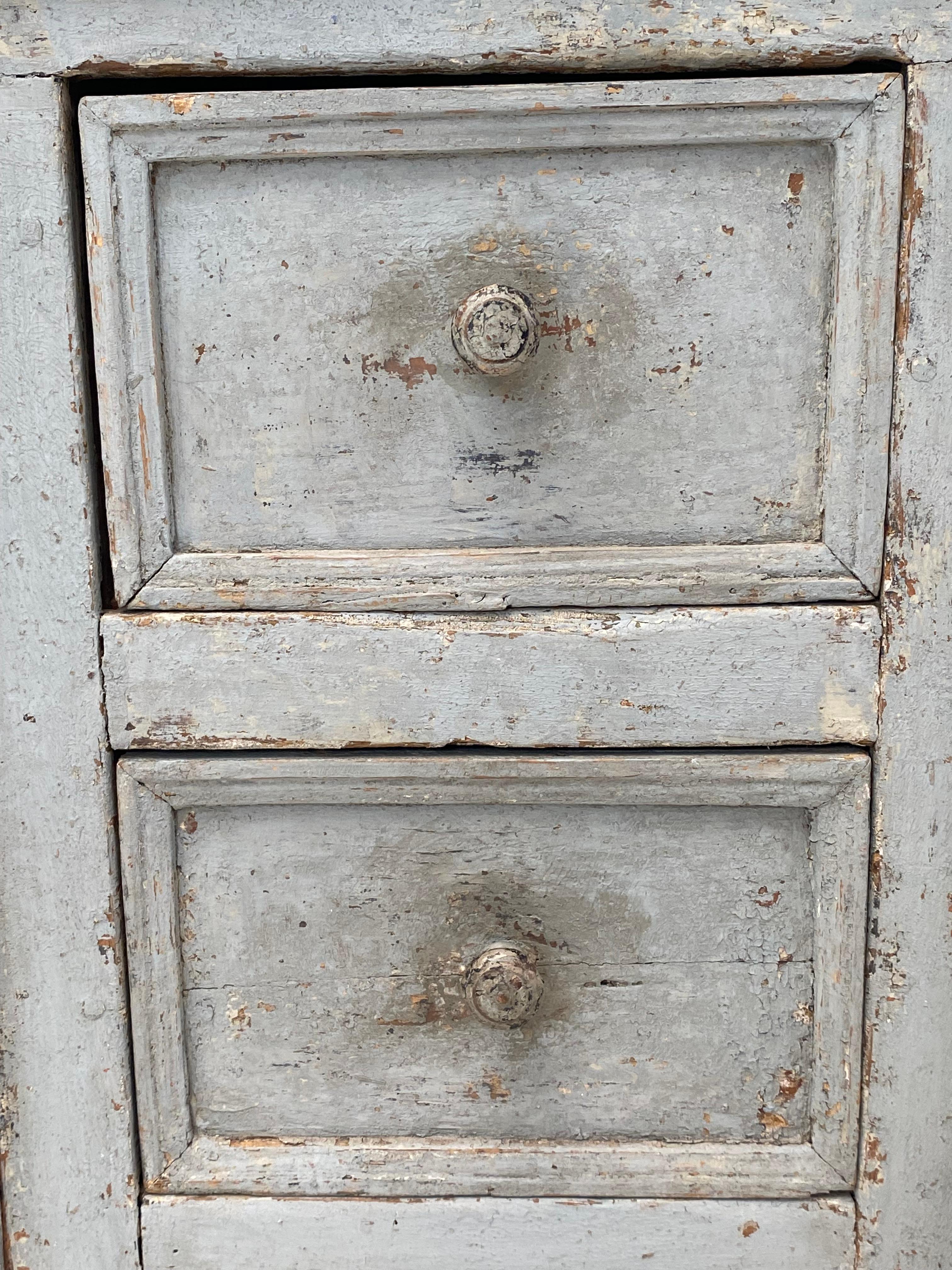 Rustic Patinated French Cupboard For Sale 12