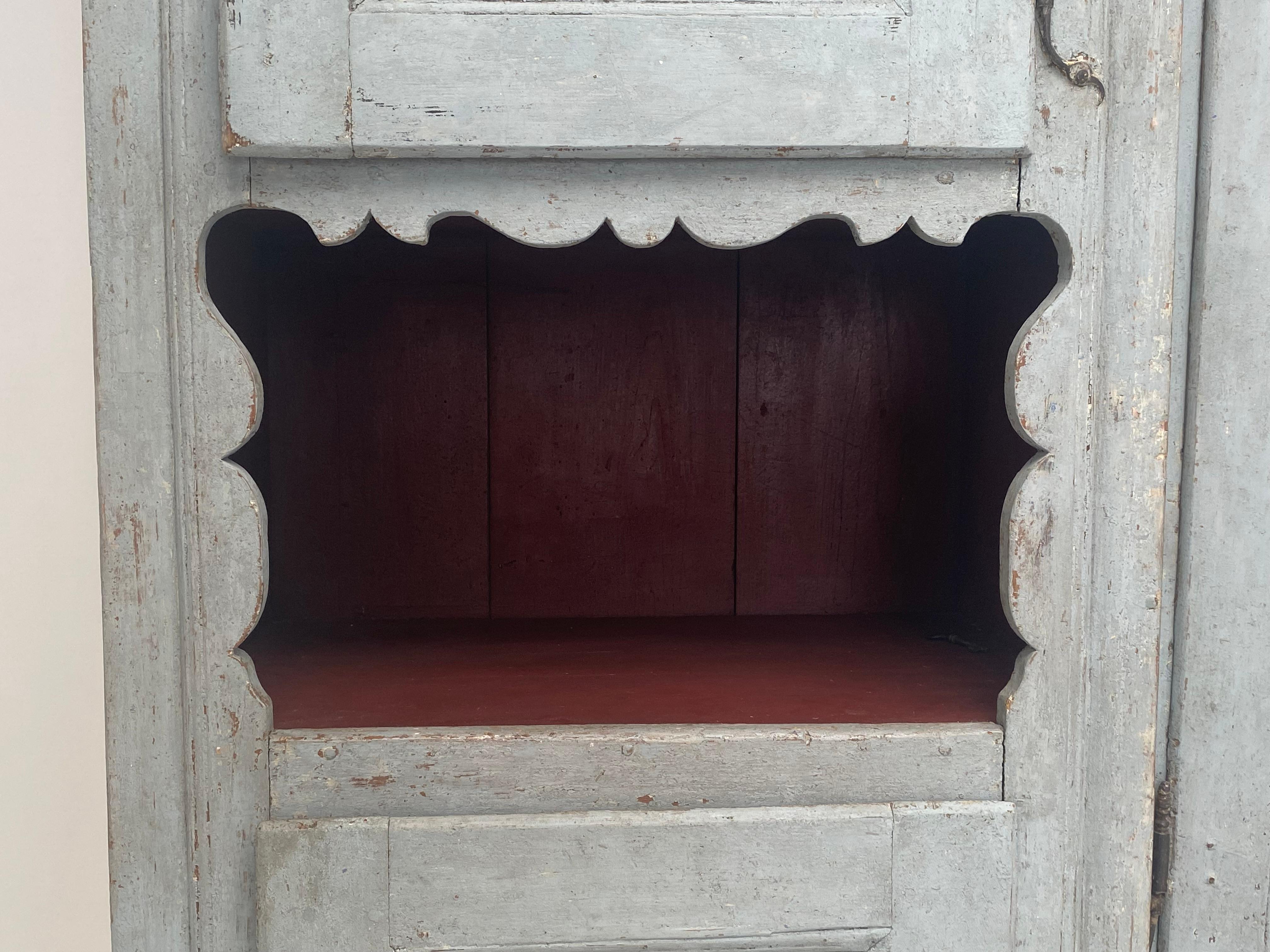 Rustic Patinated French Cupboard For Sale 4