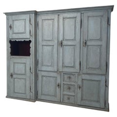 Antique Rustic Patinated French Cupboard