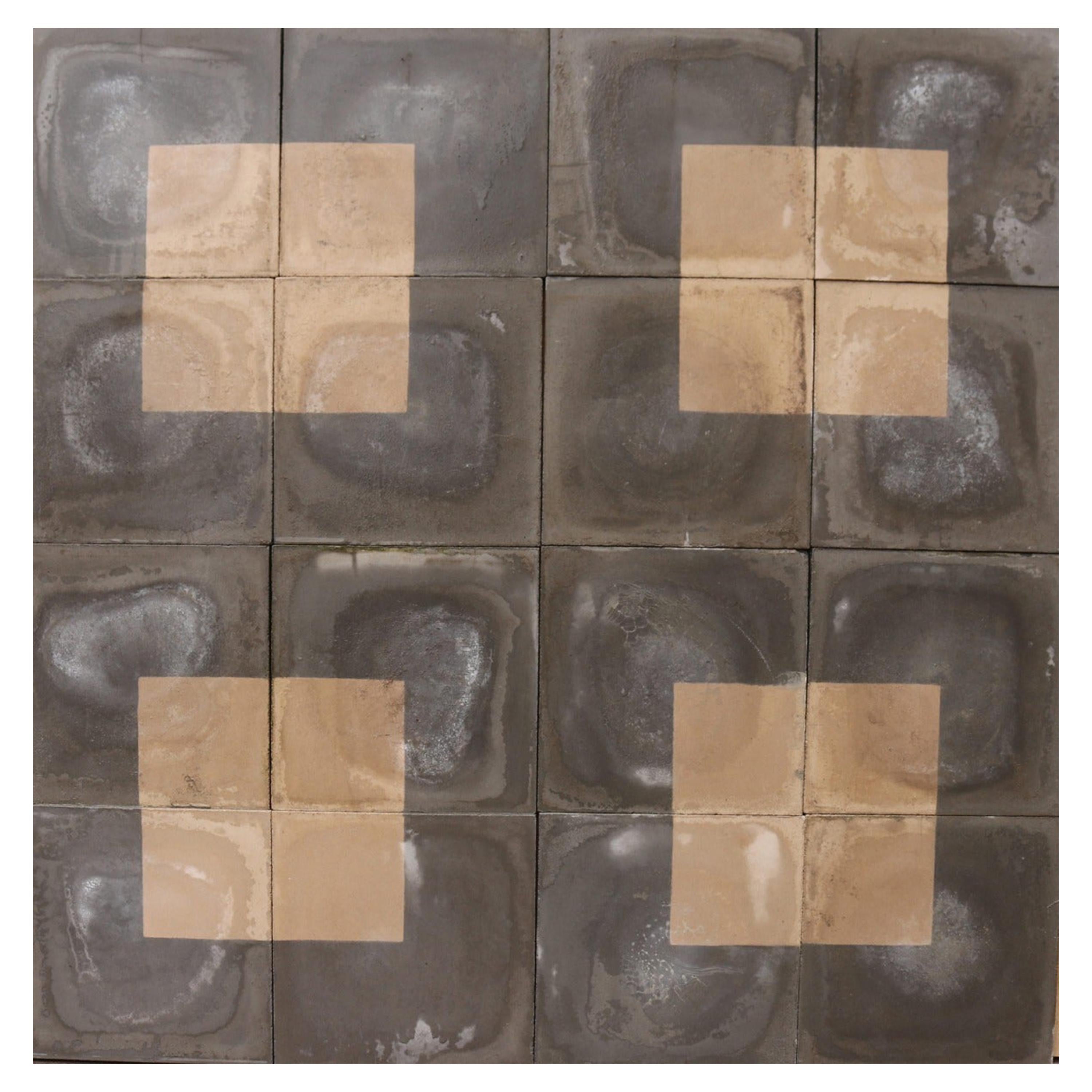 Tiles à l'encaustique à motifs rustiques