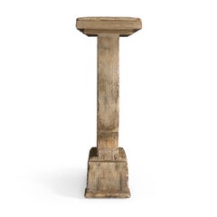 Tavolo consolle con piedistallo rustico