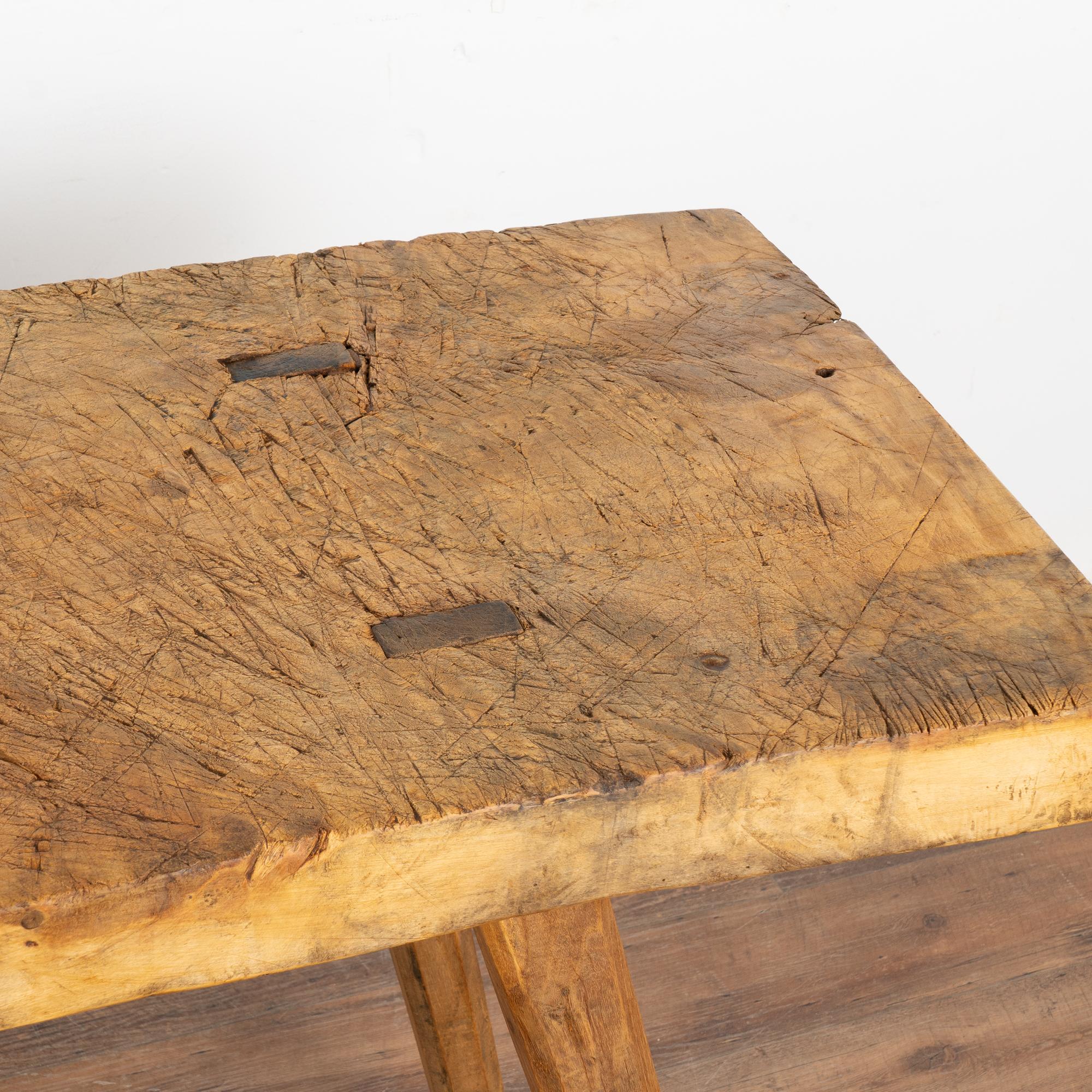Rustic Peg Leg Console Table, Hungary circa 1890 For Sale 4