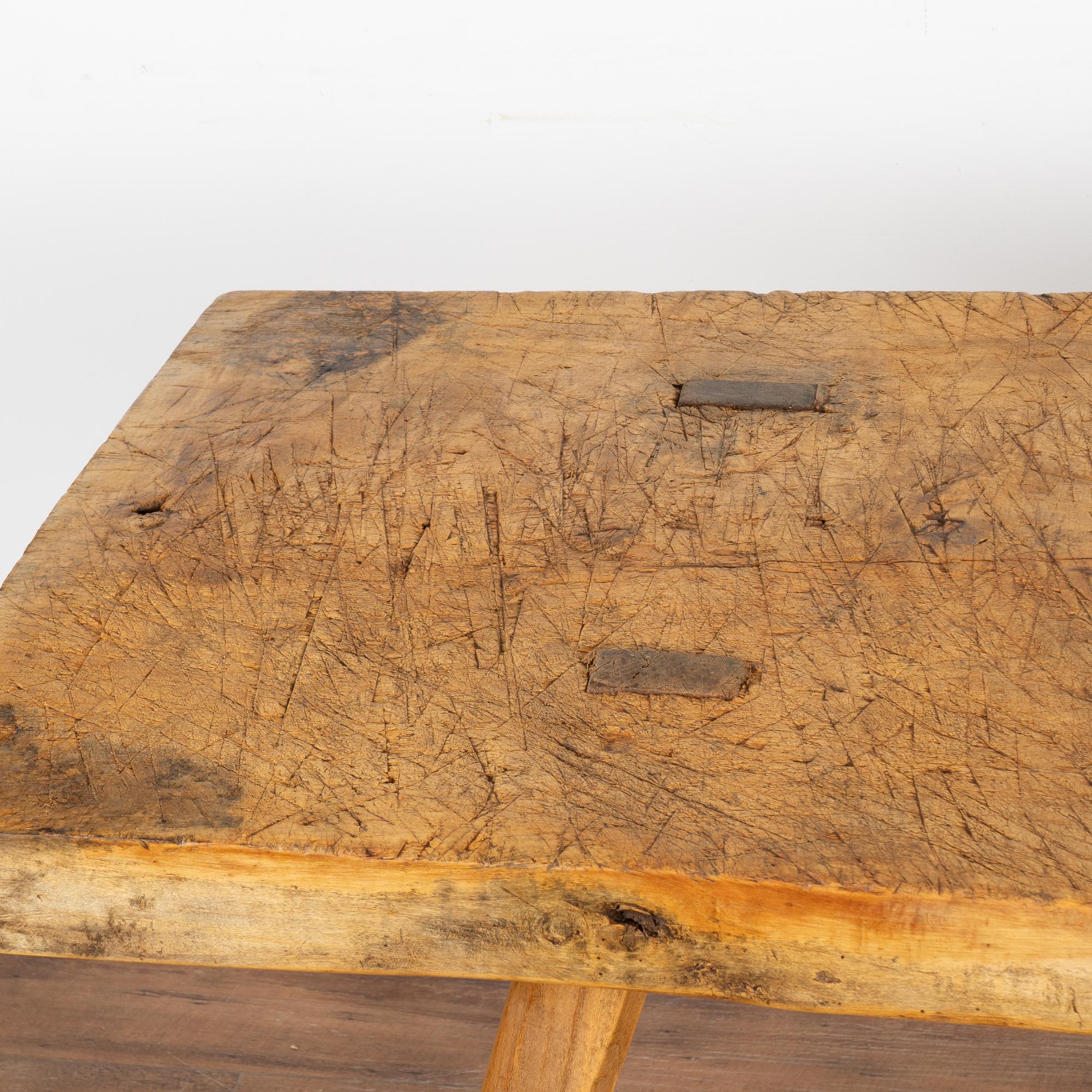 Rustic Peg Leg Console Table, Hungary circa 1890 For Sale 2