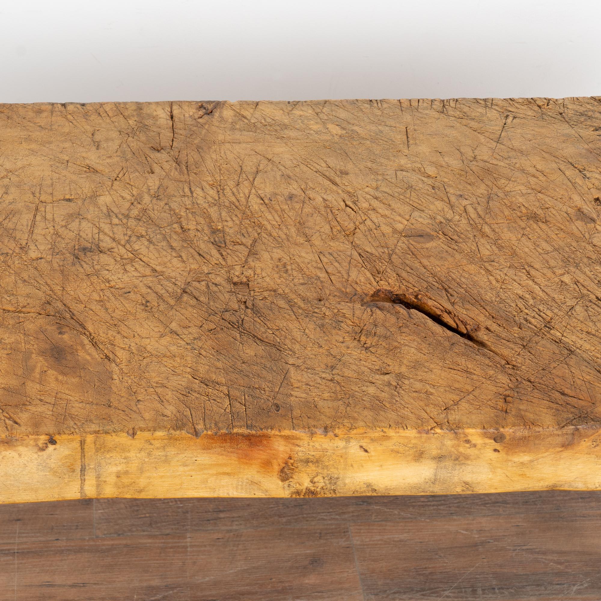 Rustic Peg Leg Console Table, Hungary circa 1890 For Sale 3