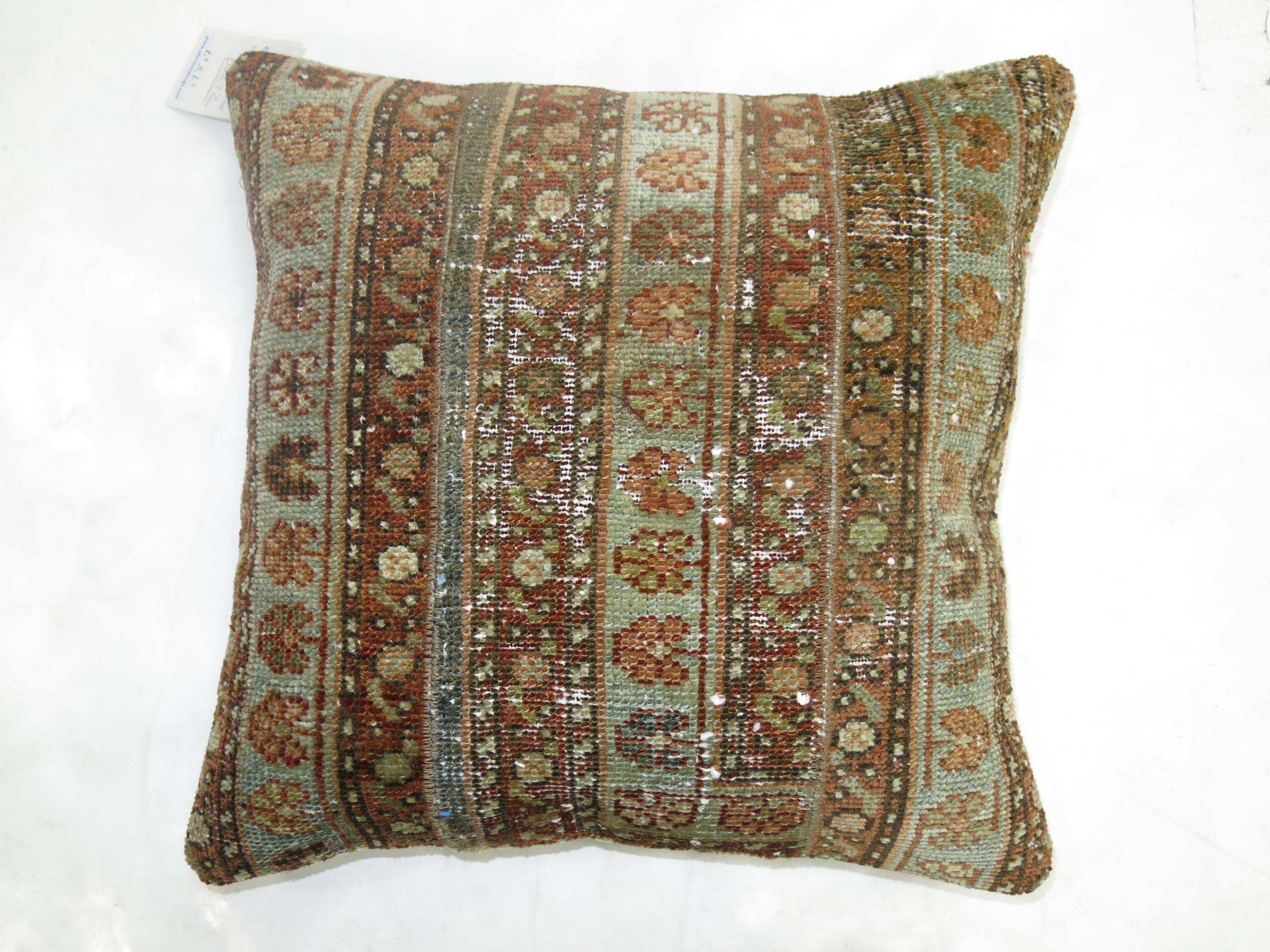 Country Rustic Persian Malayer Rug Pillow