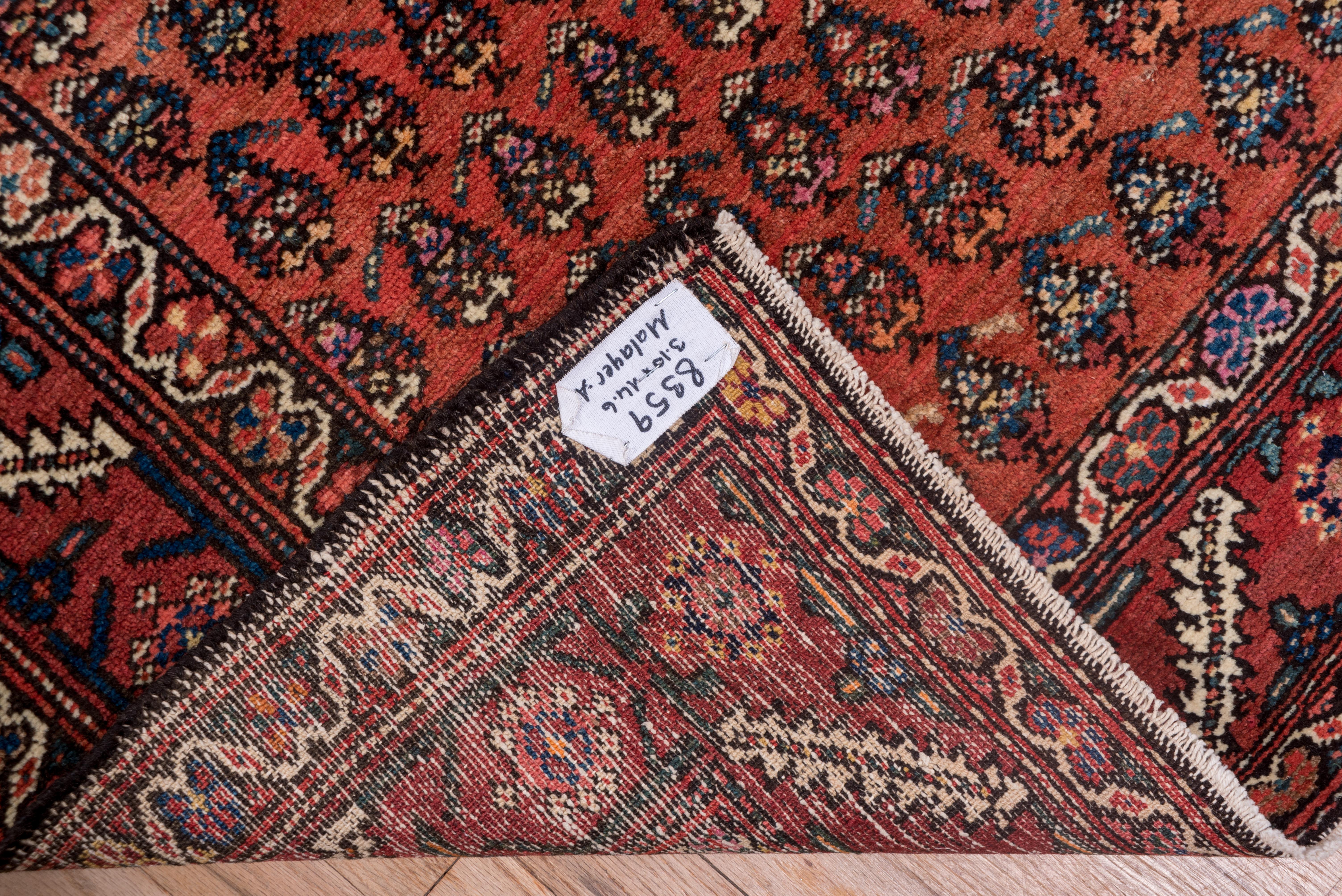 Rustic Persian Malayer Wide Runner, Paisley Allover Field, circa 1920s For Sale 1