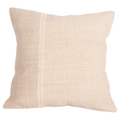 Rustic Pillow Case Made from a Vintage Anatolian Linen Fabric Mid 20th C