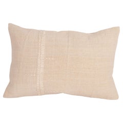 Rustic Pillow Case Made from a Vintage Anatolian Linen Fabric Mid 20th C.