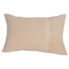 Rustic Pillow Case Made from a Vintage Anatolian Linen Fabric Mid 20th C