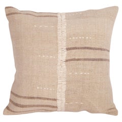 Rustic Pillow Case Made from a Vintage Anatolian Linen Fabric Mid 20th C