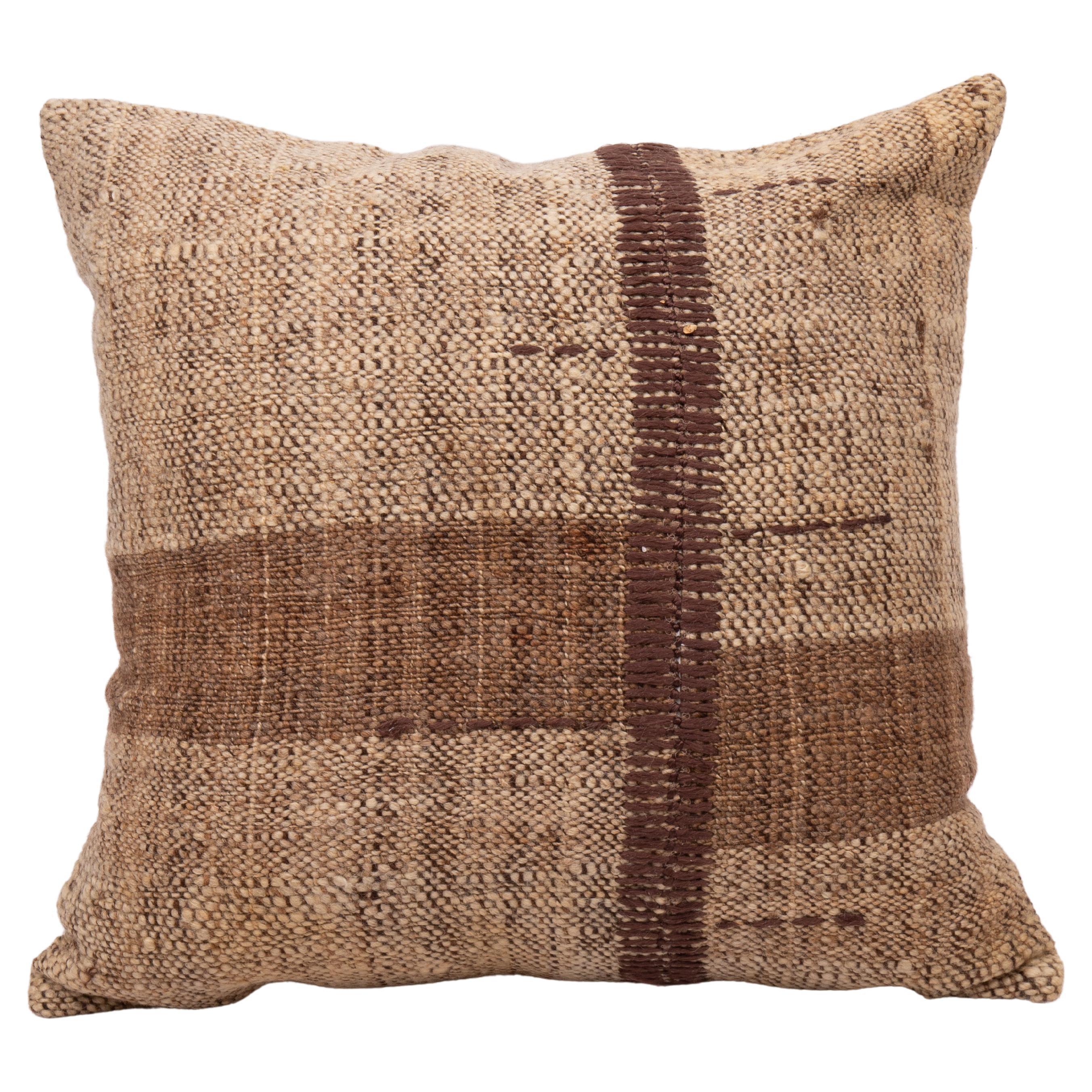 Rustic Pillow Case Made from a Vintage UnDyed Wool Coverlet, Mid20th C at 1stDibs