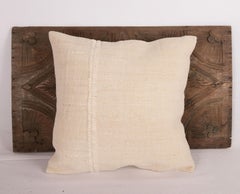 Rustic Pillow Cover Made from a Vintage Anotolian Linen Textile, the Silk Stitch