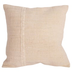 Rustic Pillow Cover Made from a Vintage Anotolian Linen Textile, the Silk Stitch