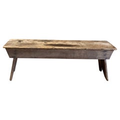 Rustic Pine Adirondack Cutaway Bench