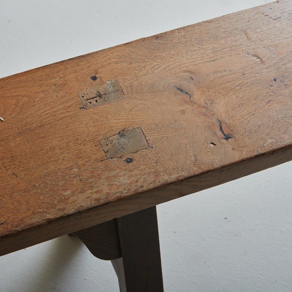 Mid-20th Century Rustic Pine Bench, France 1940s - 1 Available For Sale