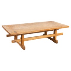 Used Rustic Pine Coffee Table, Hungary circa 1890