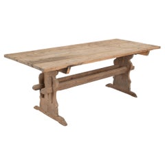 Rustic Pine Kitchen Dining Table, Sweden circa 1780-1820