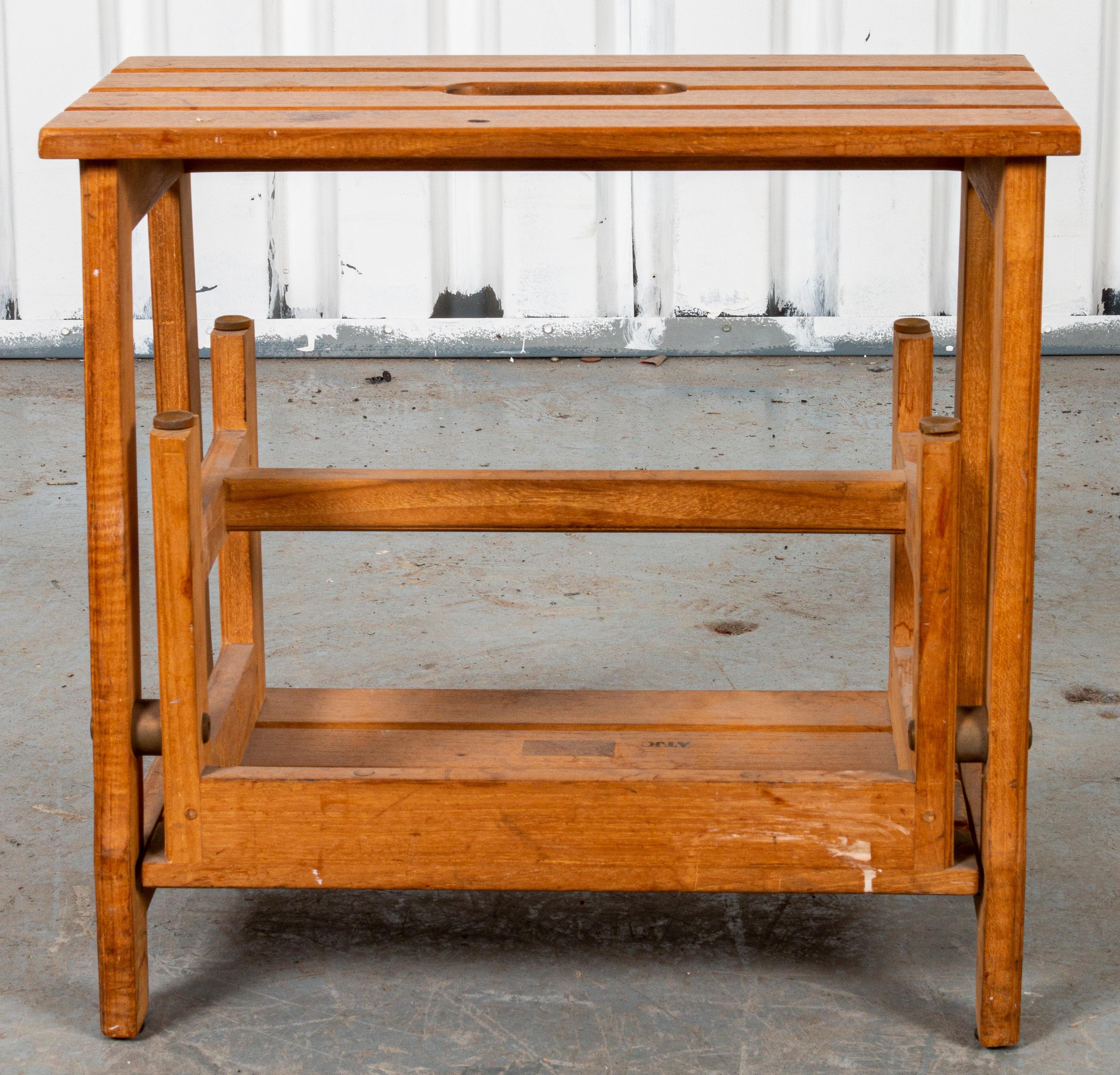 Rustic Pine Metamorphic Step Ladder / Stool In Good Condition In New York, NY