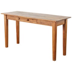 Rustic Pine Single Drawer Console or Sofa Table