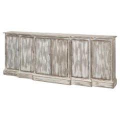 Rustic Pine Waterfall Credenza