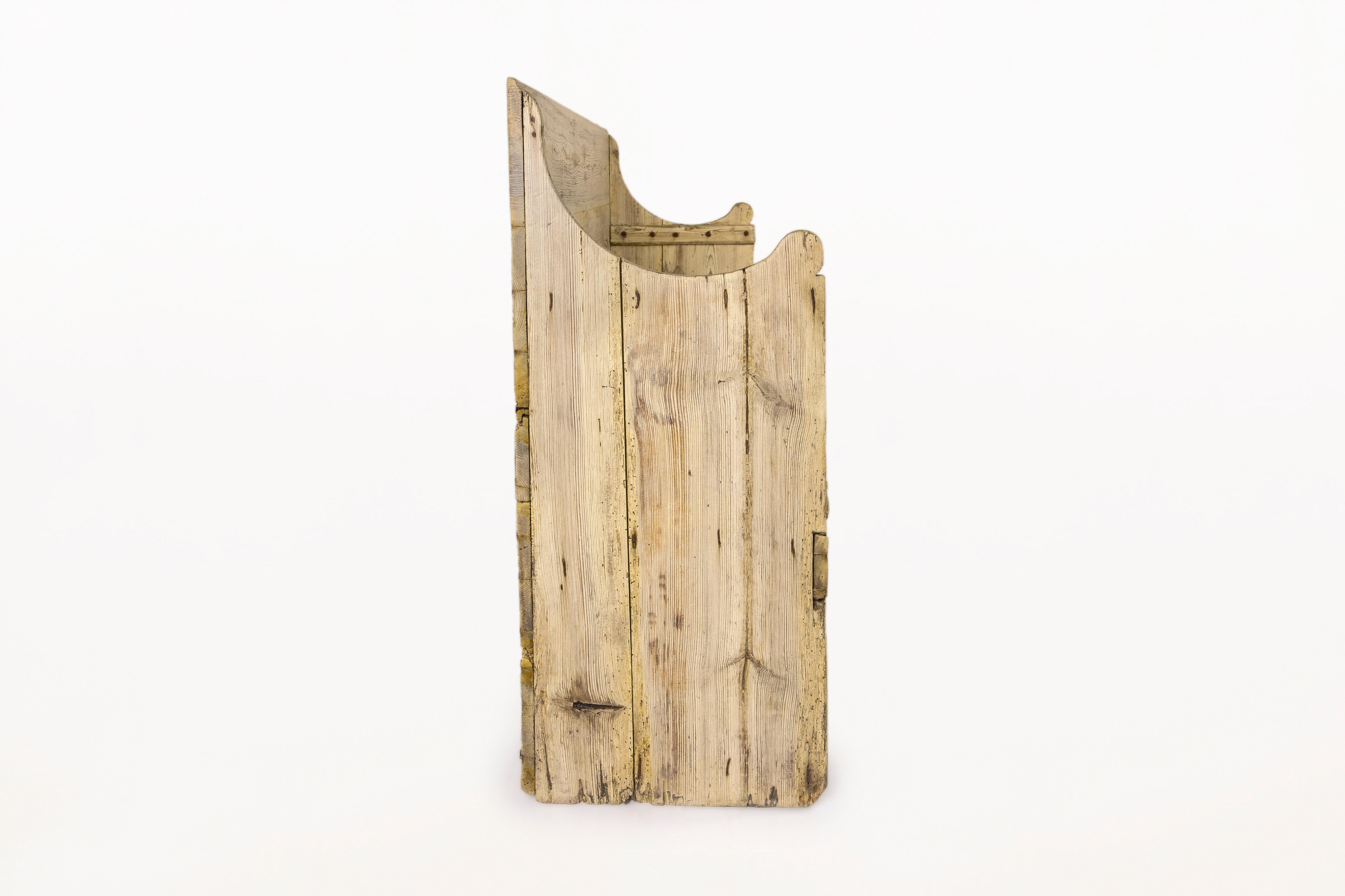 Spanish Rustic Pine Wood Bench, 19th Century, Spain