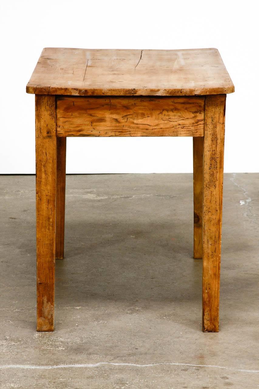 Metal Rustic Pine Work Table or Farmhouse Desk