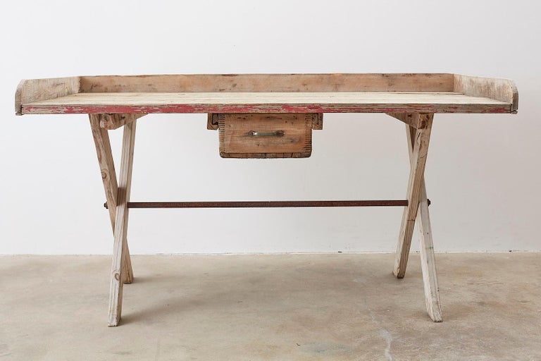 Rustic Pine Work Table or Gardening Table at 1stDibs rustic work table, garden work tables