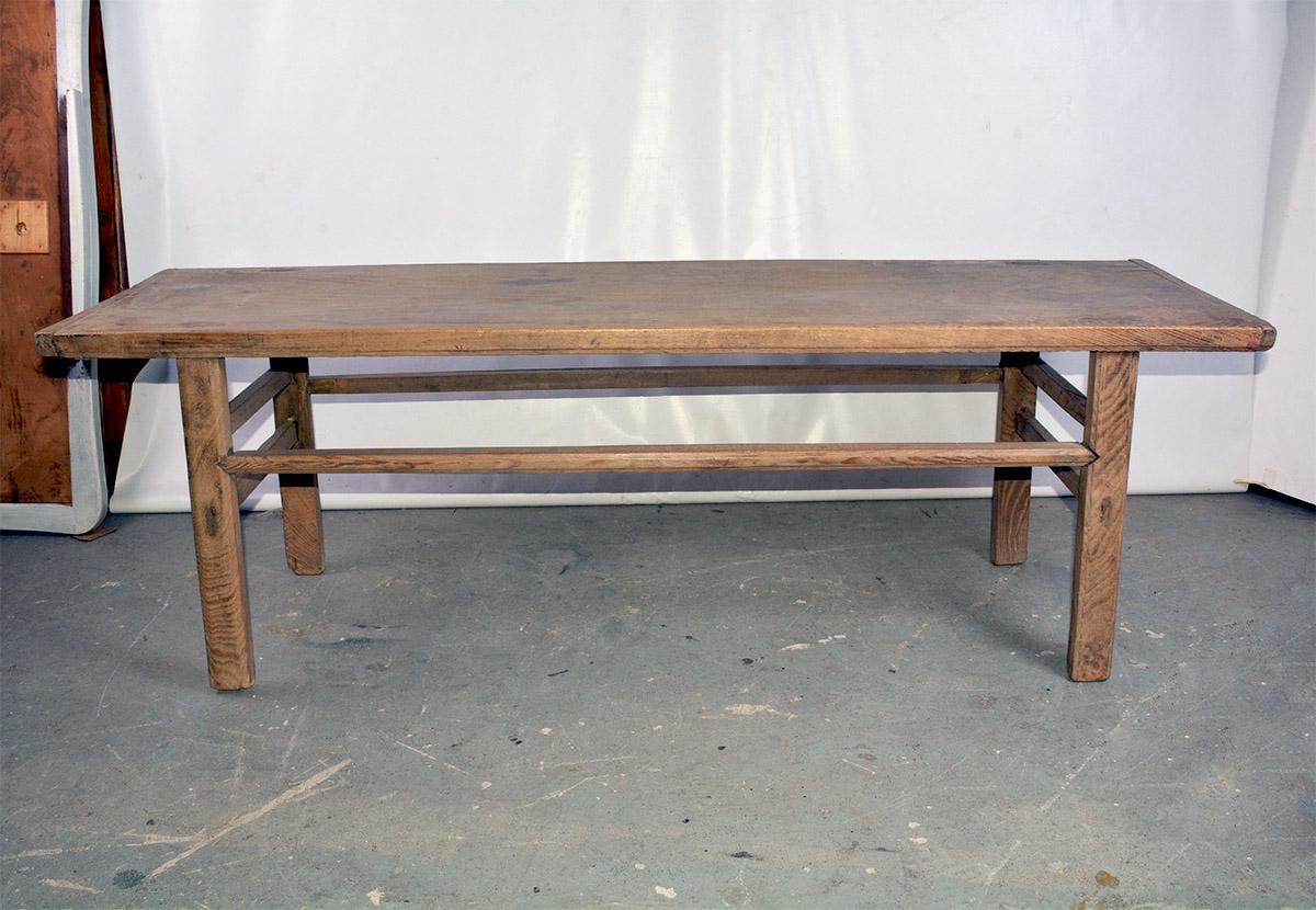 Country Rustic Plank Top Coffee Table