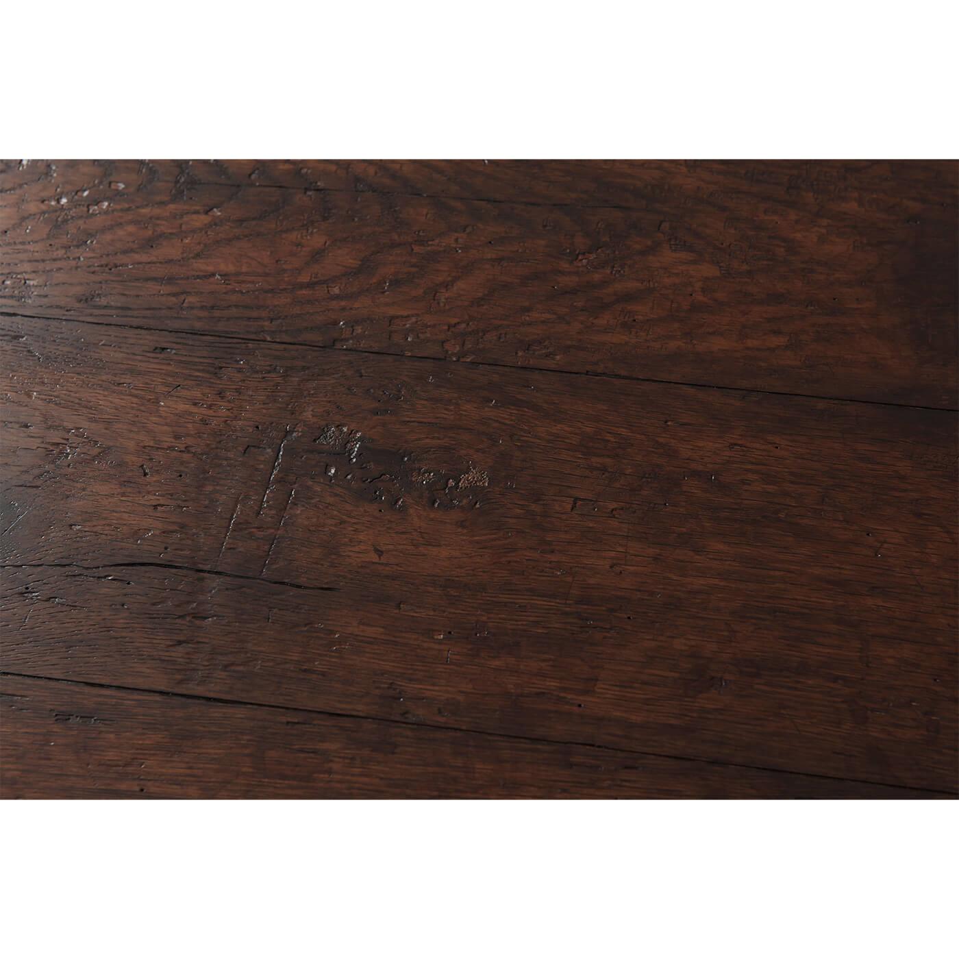 Rustic Plank Top End Table For Sale 1