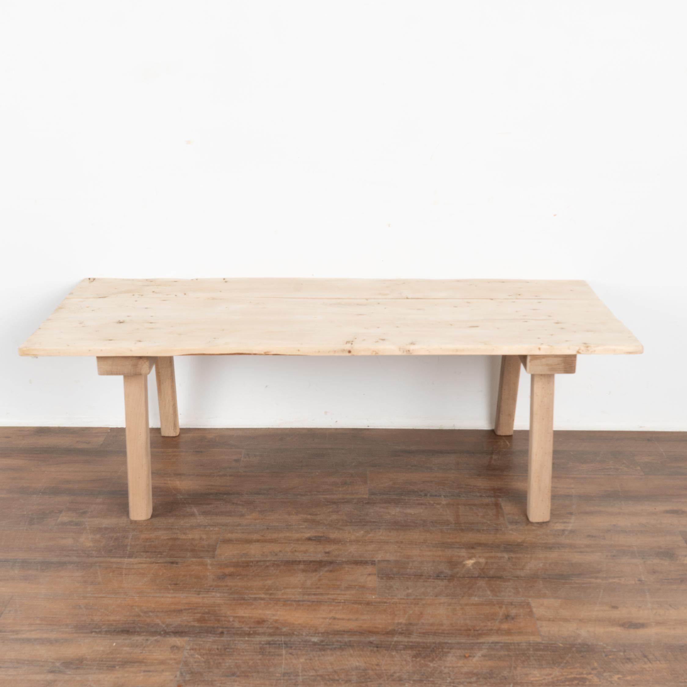 Hungarian Rustic Plank Wood Coffee Table, Hungary circa 1900's For Sale