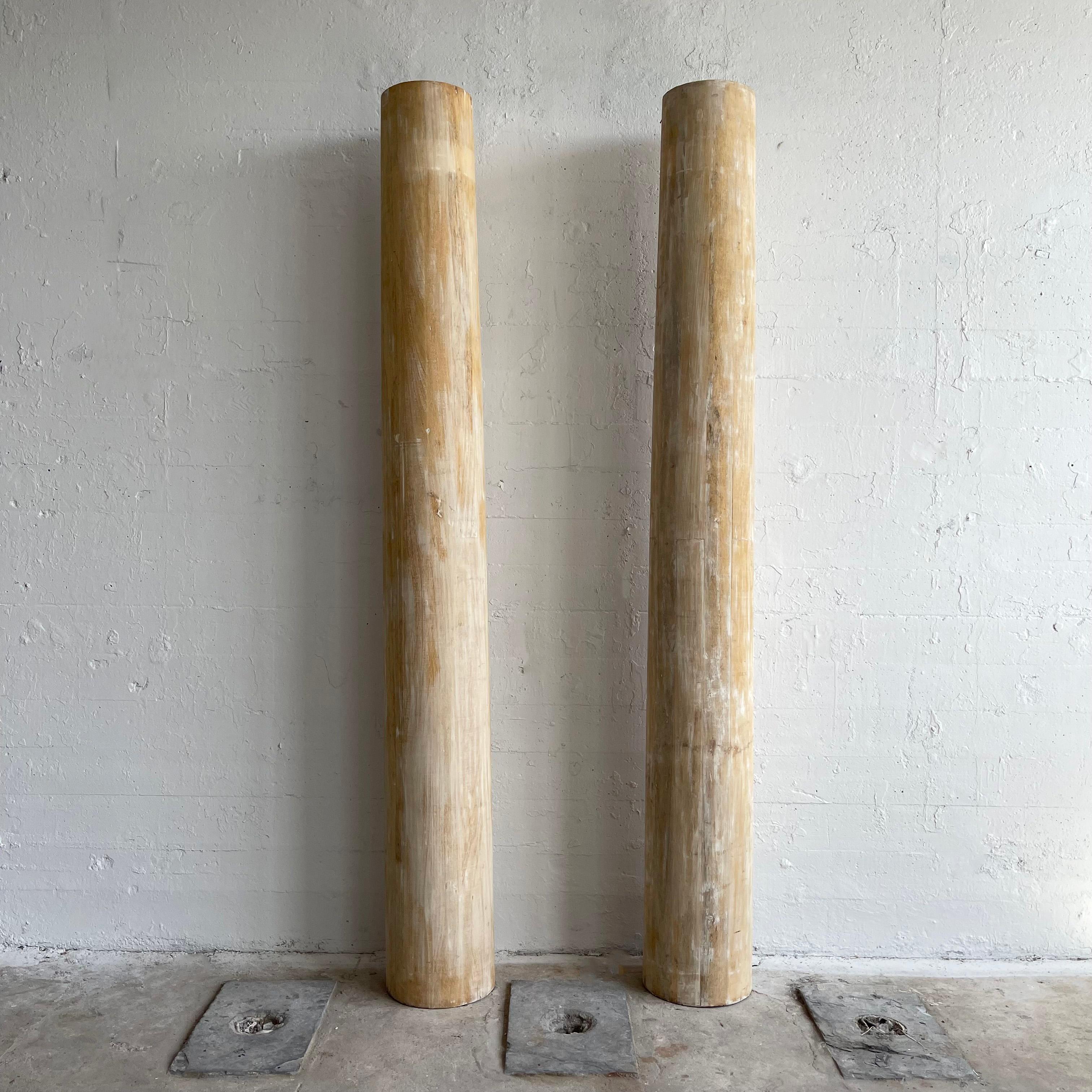 Rustic Poplar Architectural Columns For Sale 2