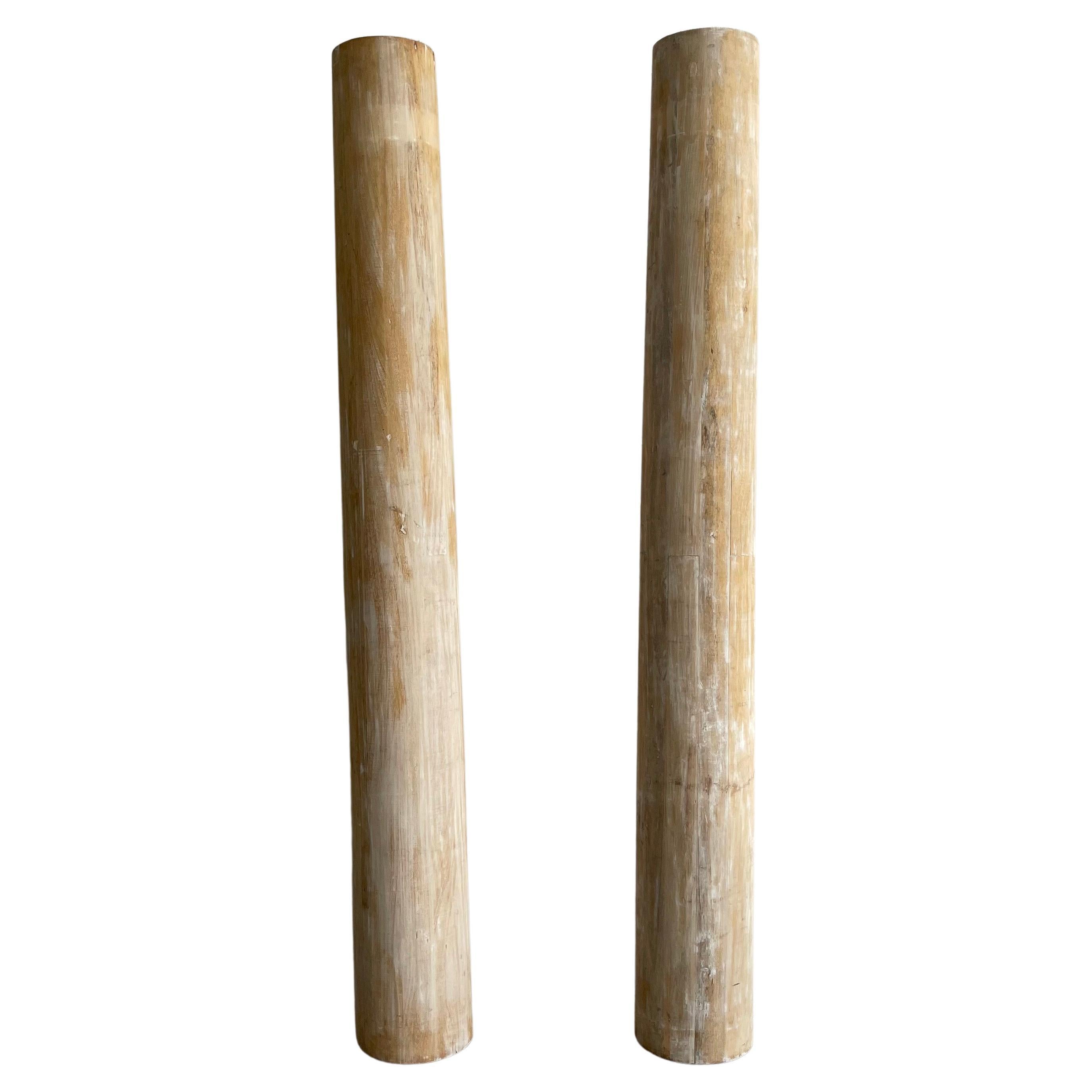 Colonne architettoniche in pioppo rustico