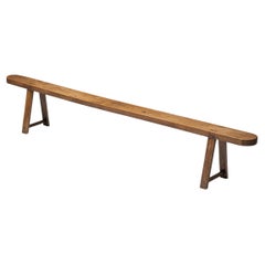 Rustic Primitive Bench, France, 19th Century