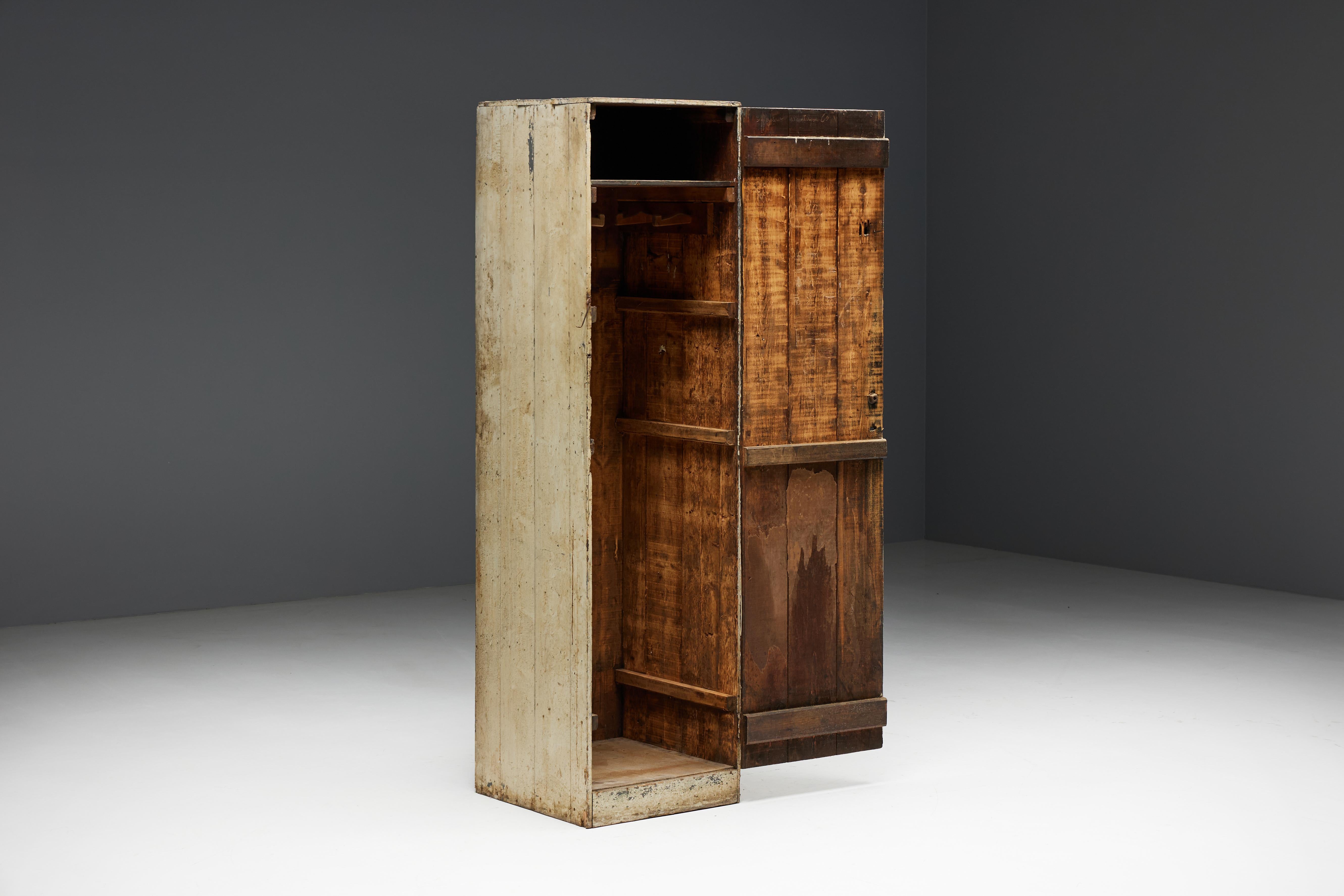 French Rustic Primitive Cabinet, France, 19th Century For Sale