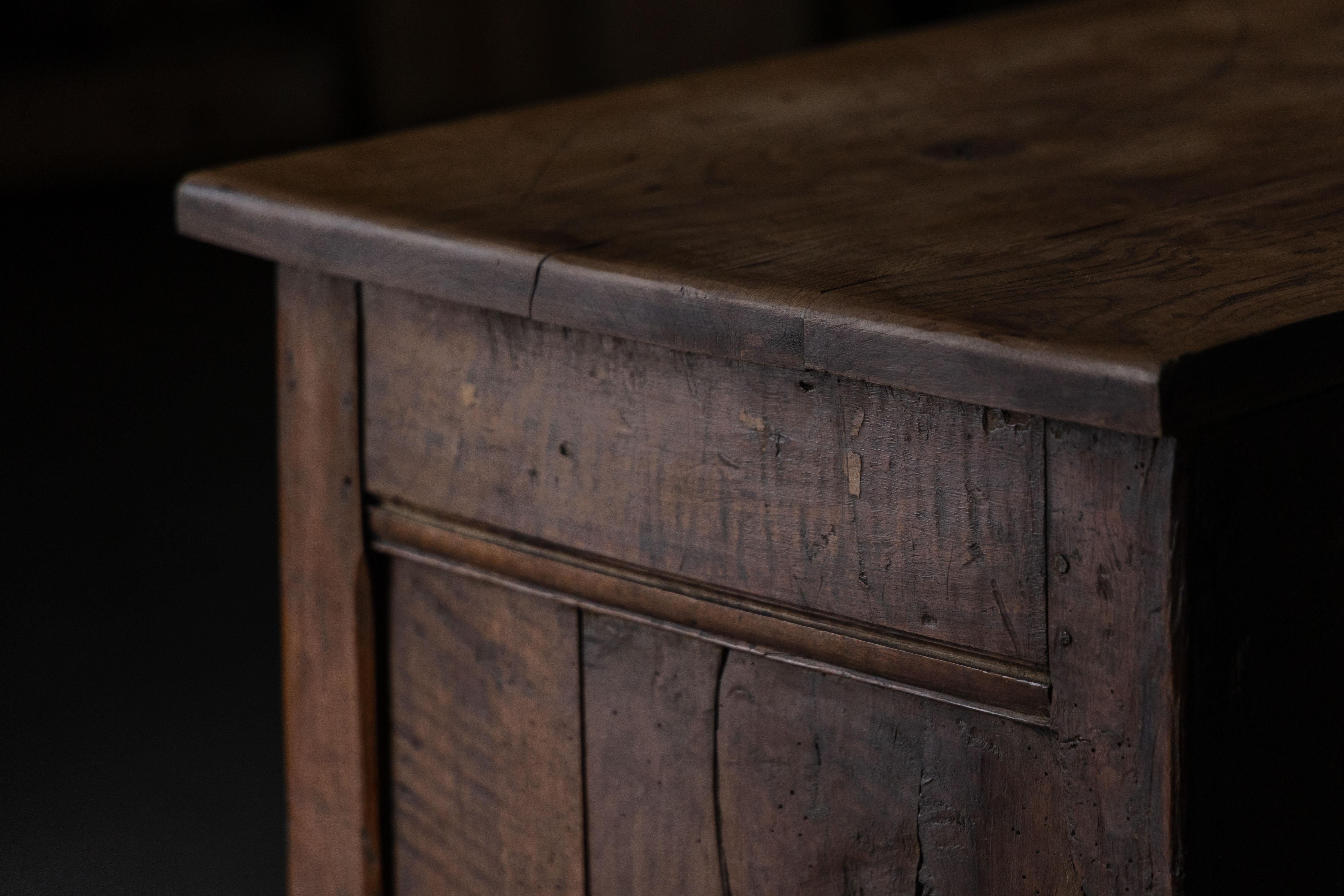 XIX secolo Rustic Primitive Cabinet, France, 19th Century in vendita