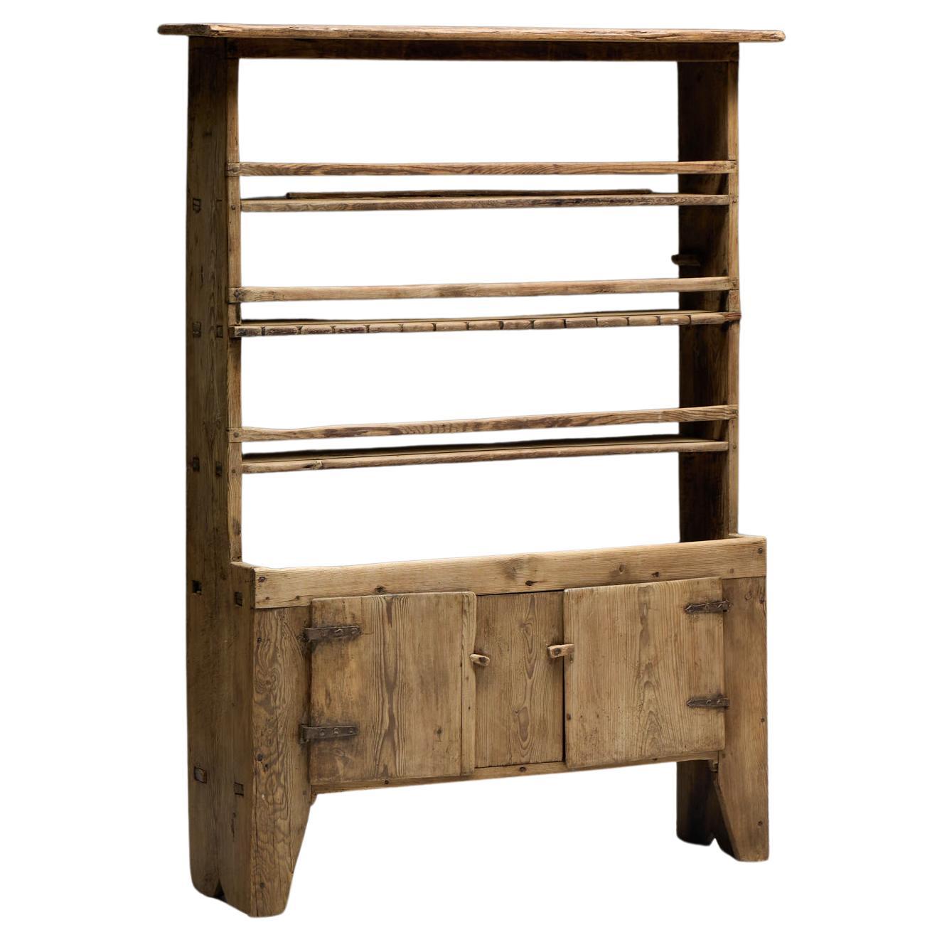 Rustic Primitive Cabinet, France, 19th Century For Sale