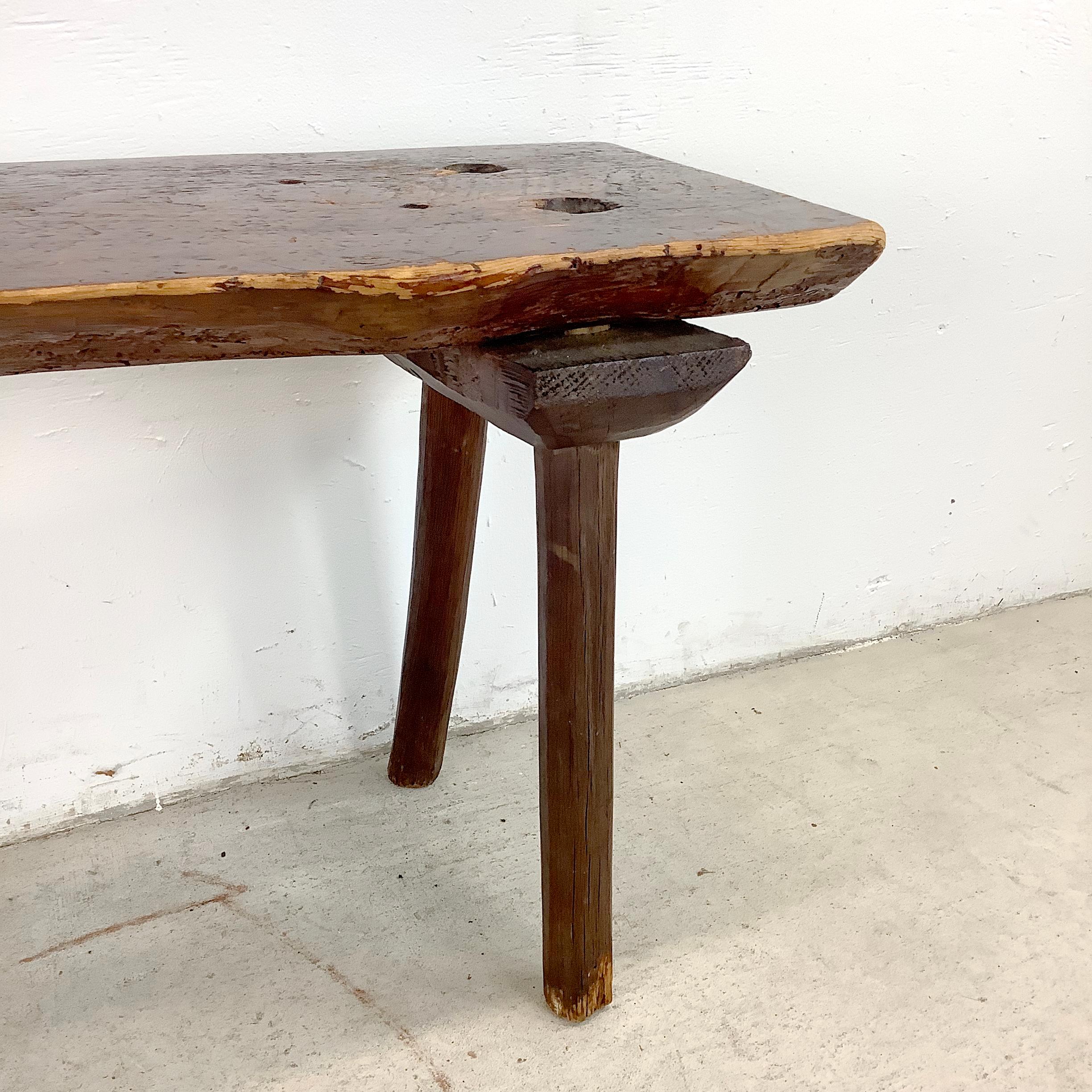 Rustic Primitive Decorative Cobblers Bench For Sale 6