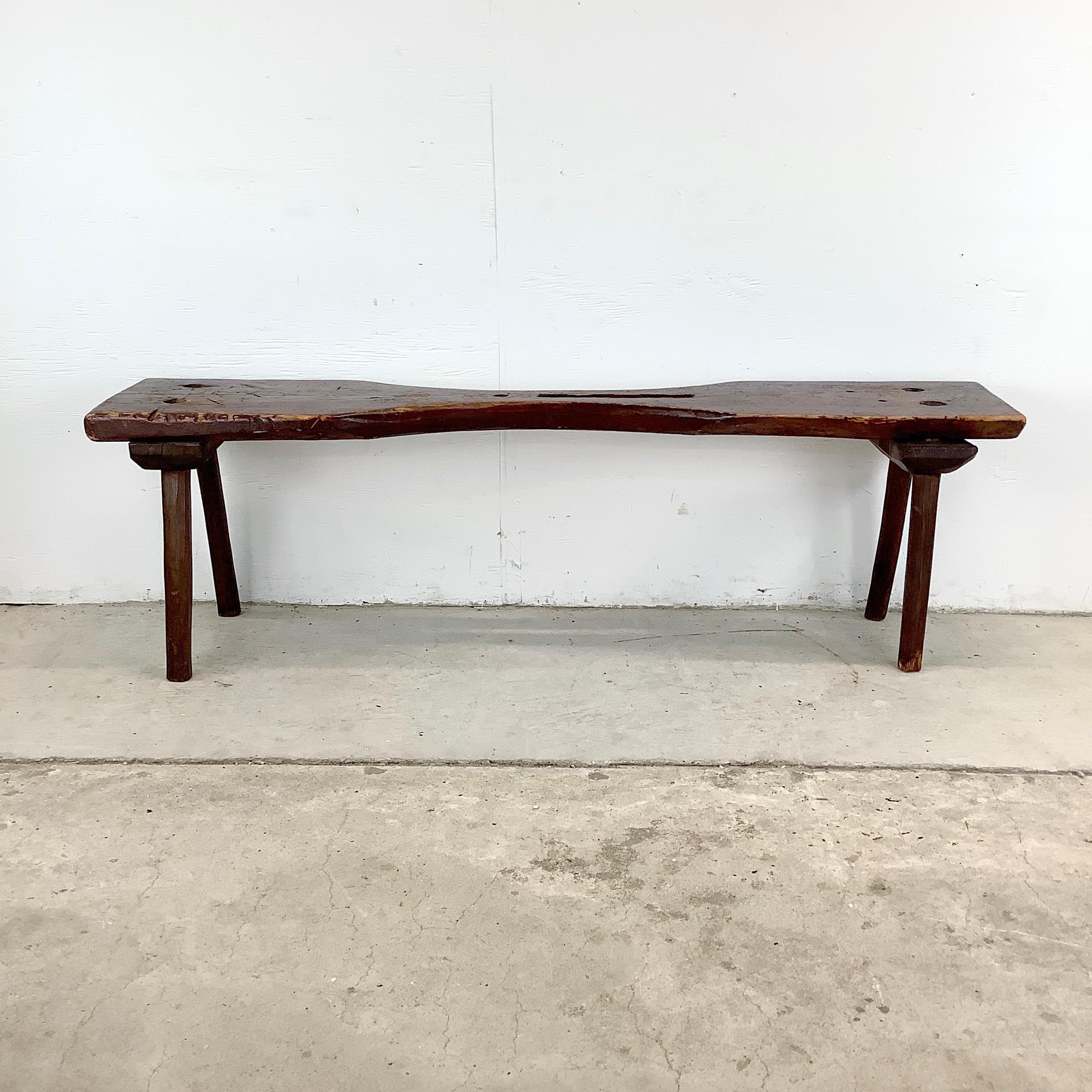 Rustic Primitive Decorative Cobblers Bench For Sale 7