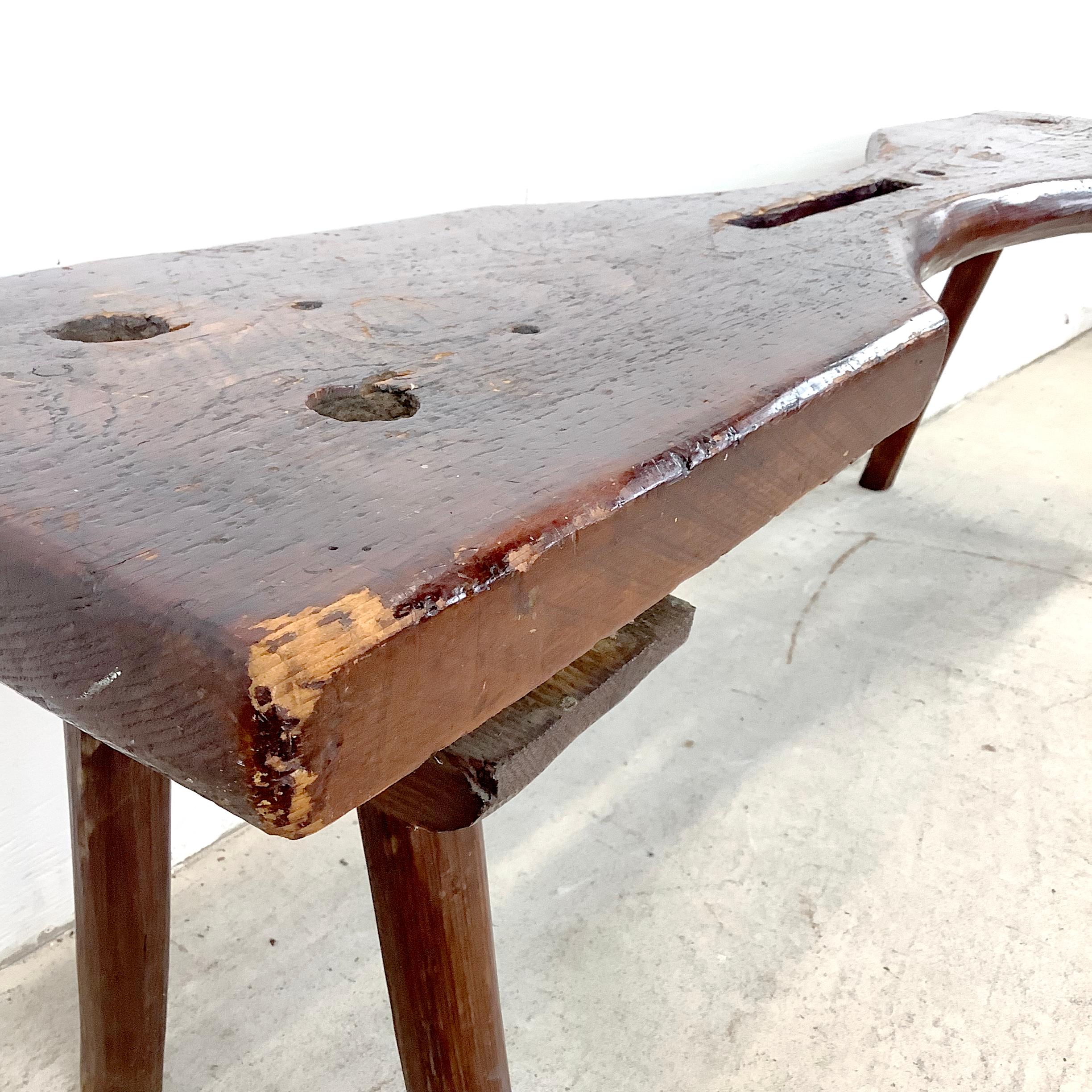 Rustic Primitive Decorative Cobblers Bench For Sale 8
