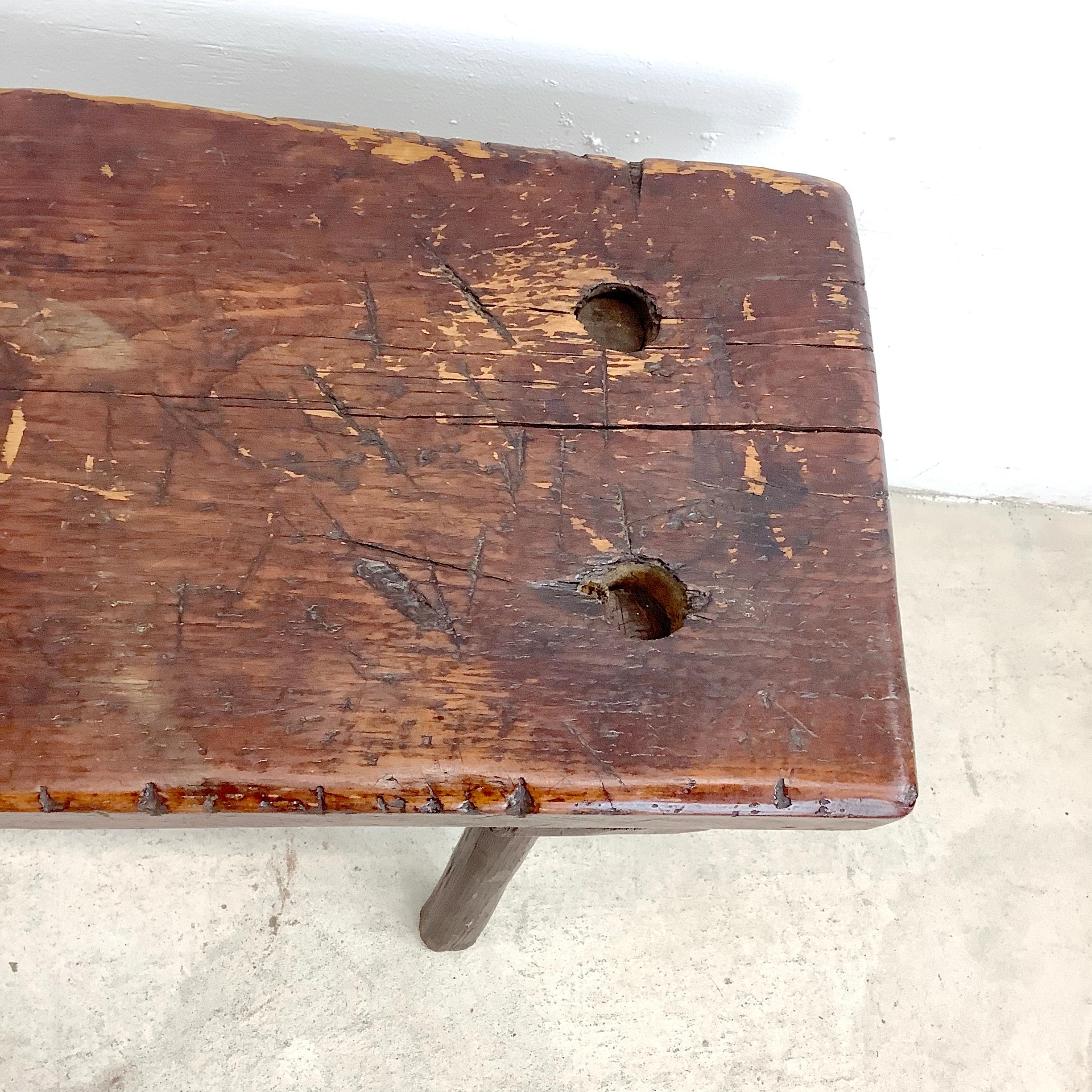 Rustic Primitive Decorative Cobblers Bench For Sale 10