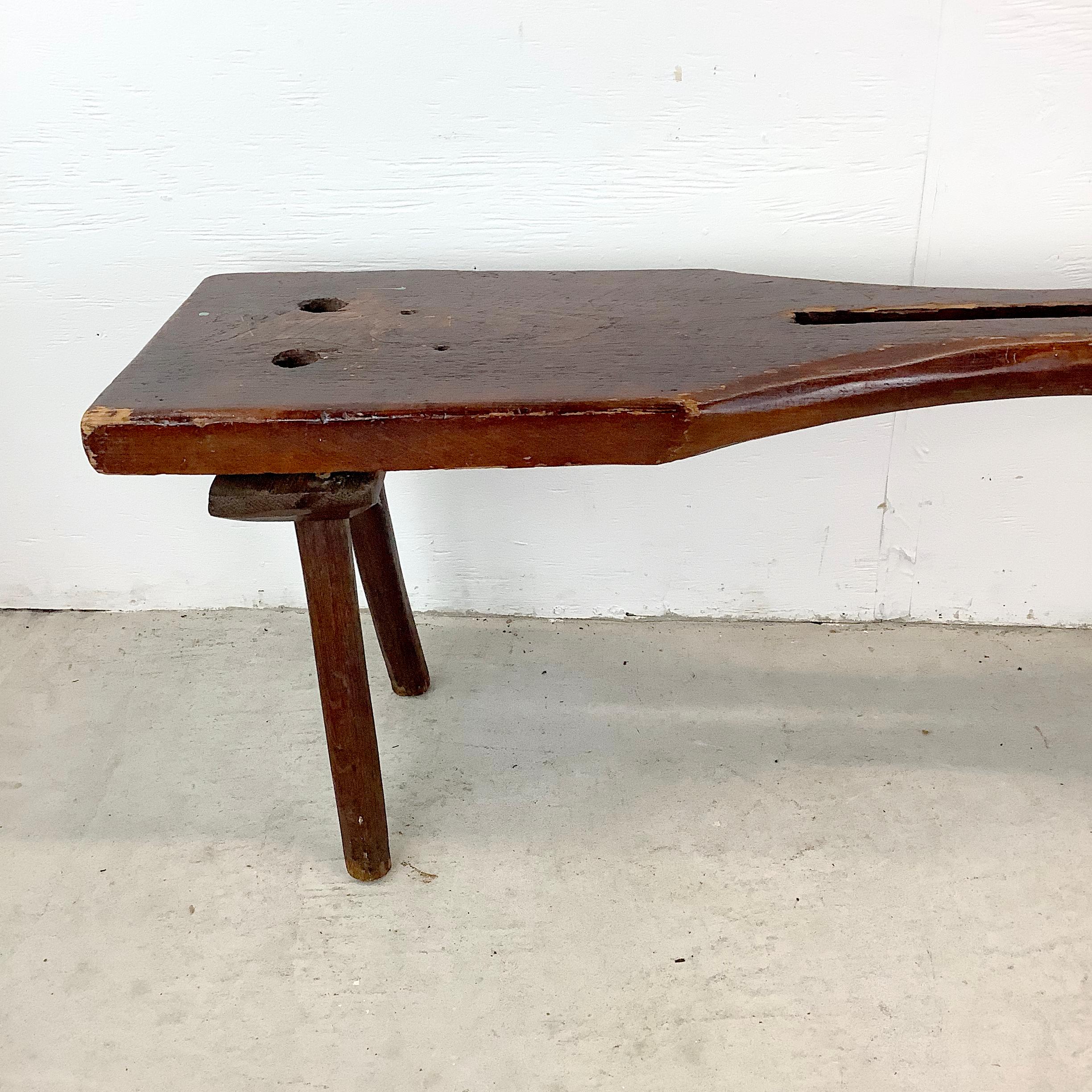 19th Century Rustic Primitive Decorative Cobblers Bench For Sale