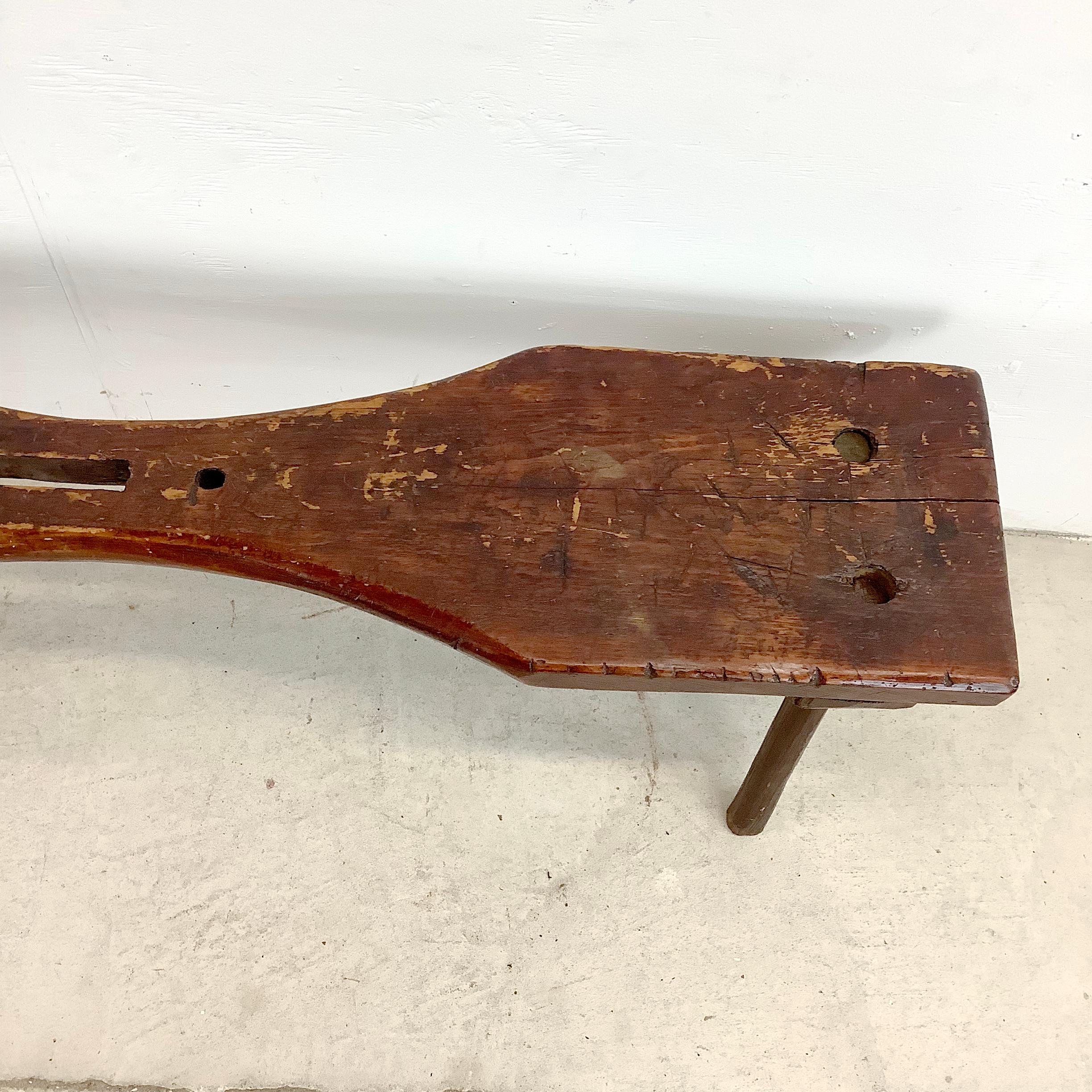 Rustic Primitive Decorative Cobblers Bench For Sale 4