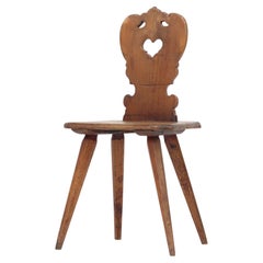 Rustic Primitive Farmhouse Wabi Sabi Folk Art Mountain Chair