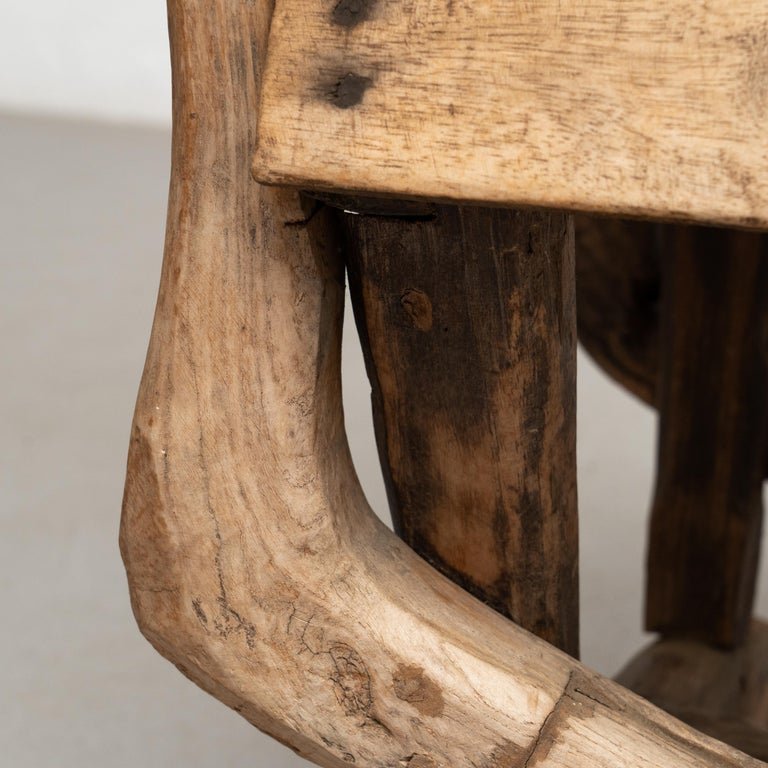 Rustic Primitive Hand Made Traditional Wood Chair, circa 1930 For Sale ...