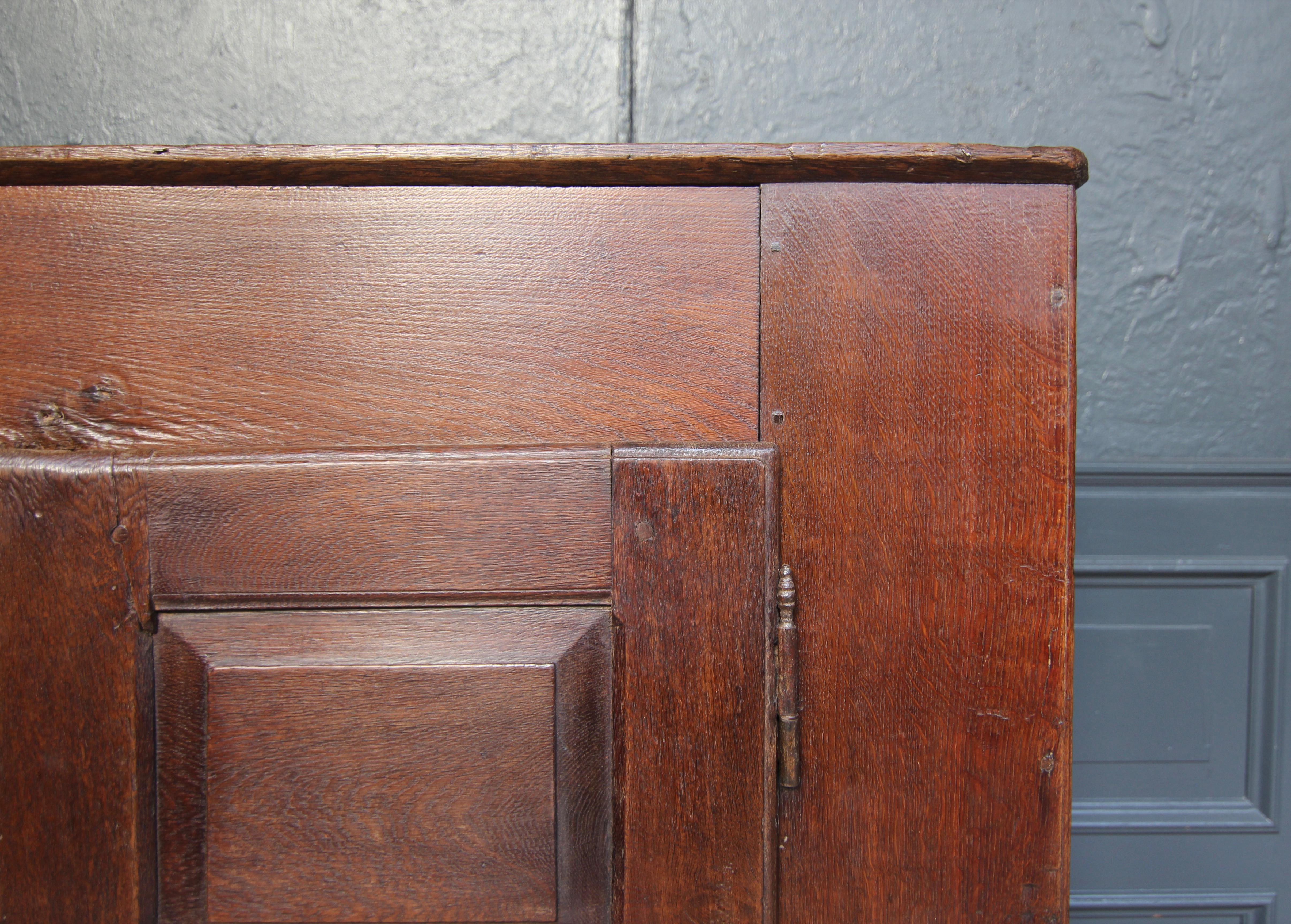 Rustic Primitive Oak Cupboard from around 1800 For Sale 4