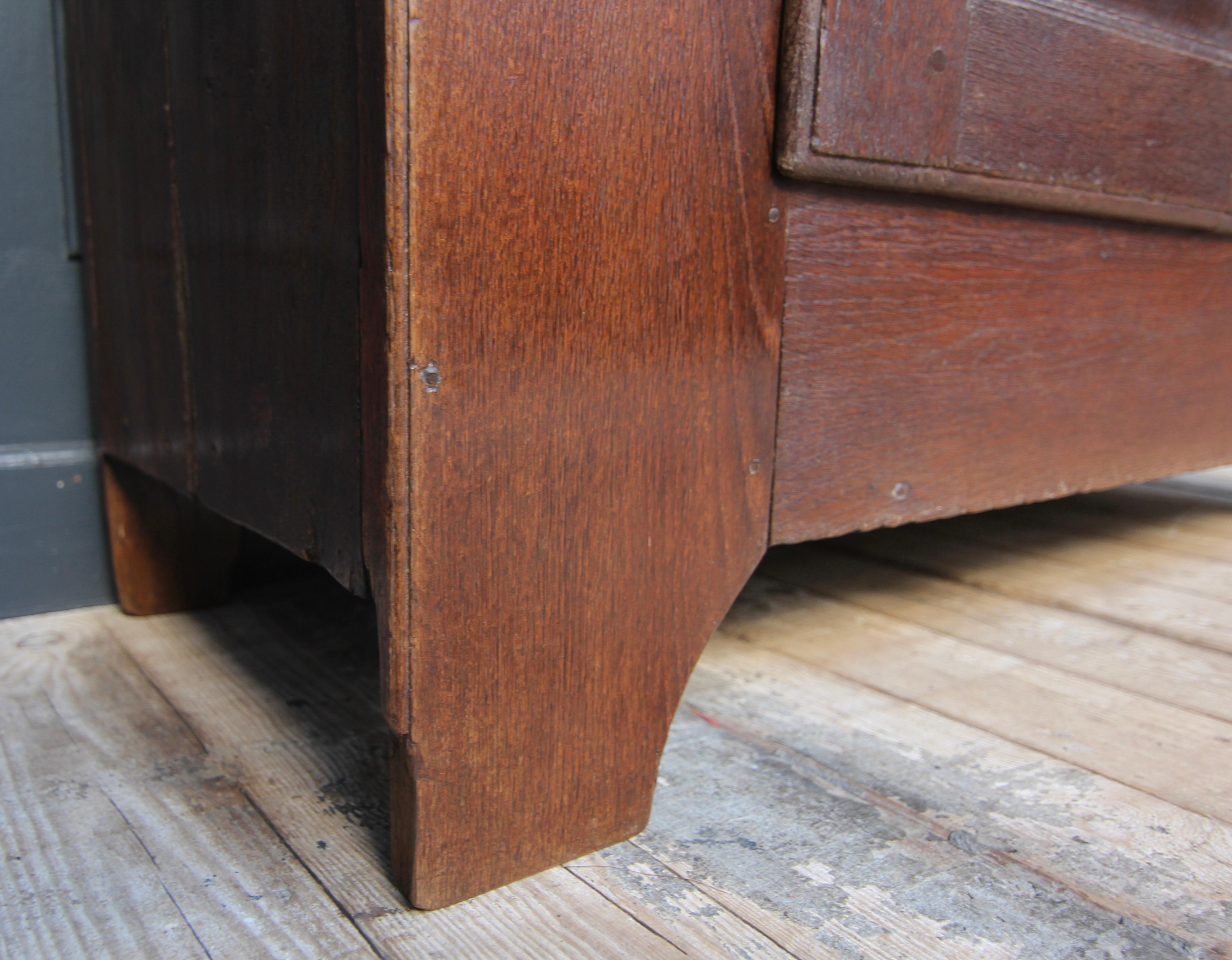Rustic Primitive Oak Cupboard from around 1800 For Sale 6